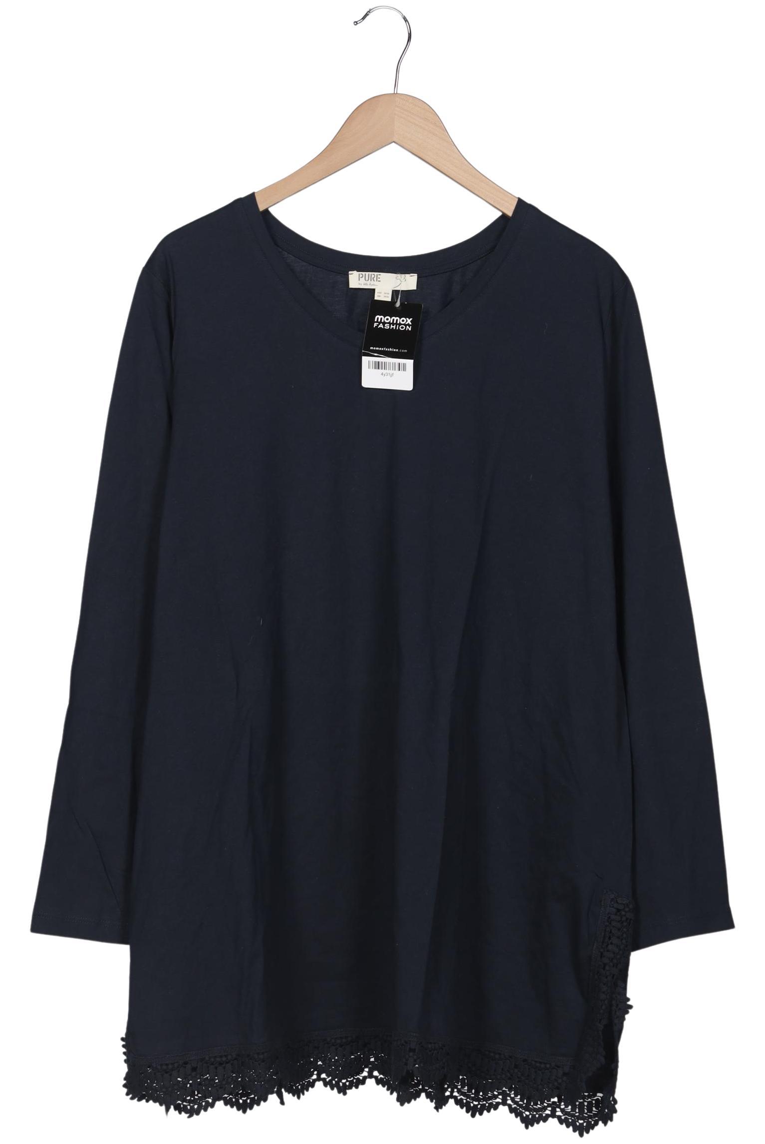

Pure by Ulla Popken Damen Langarmshirt, marineblau, Gr. 54
