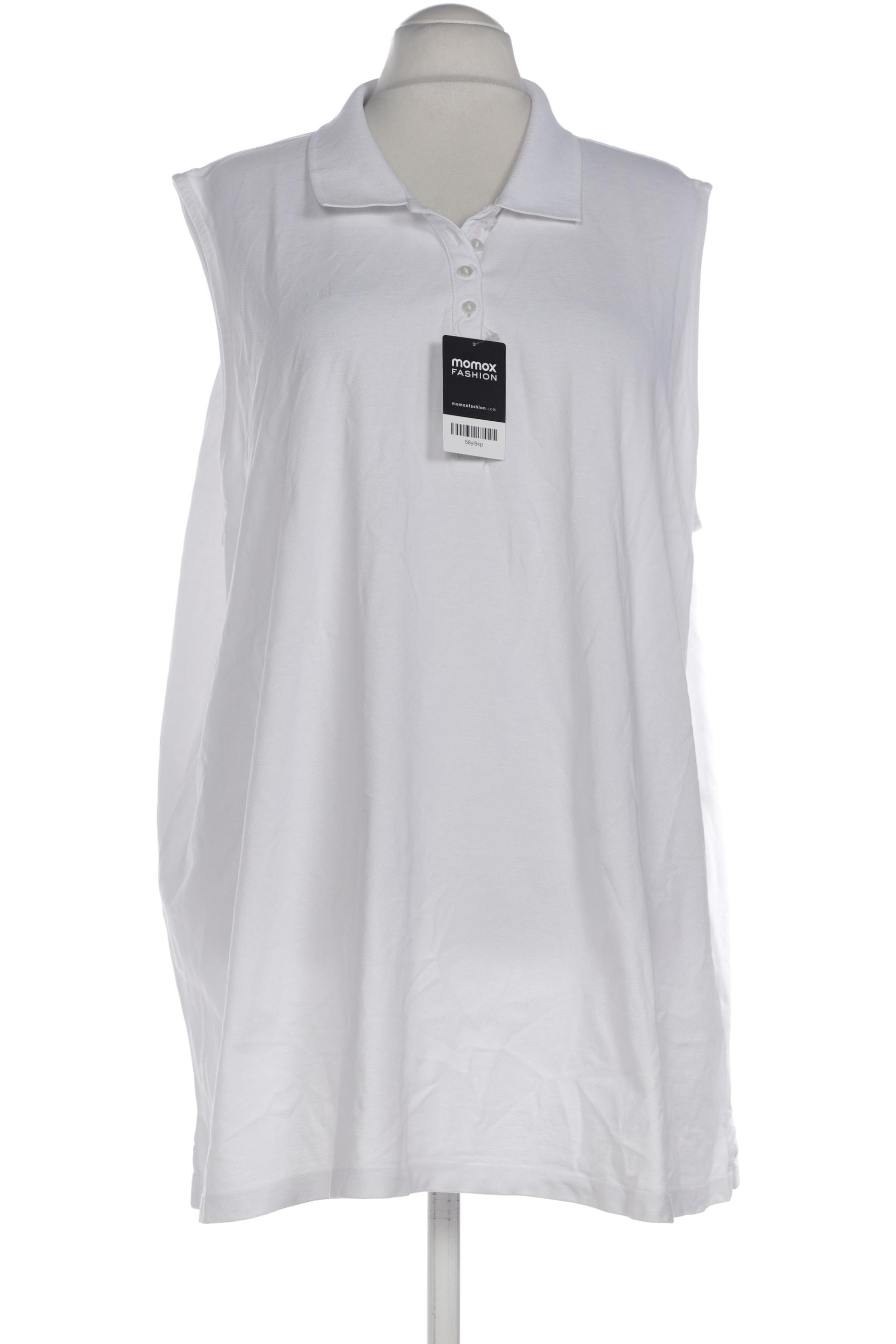 

Pure by Ulla Popken Damen Poloshirt, weiß, Gr. 58