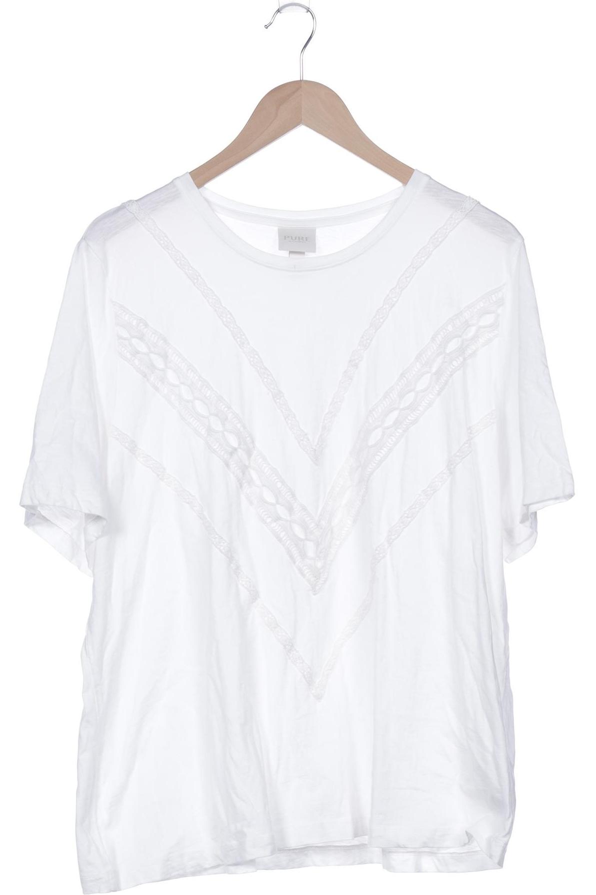 

Pure by Ulla Popken Damen T-Shirt, weiß, Gr. 46