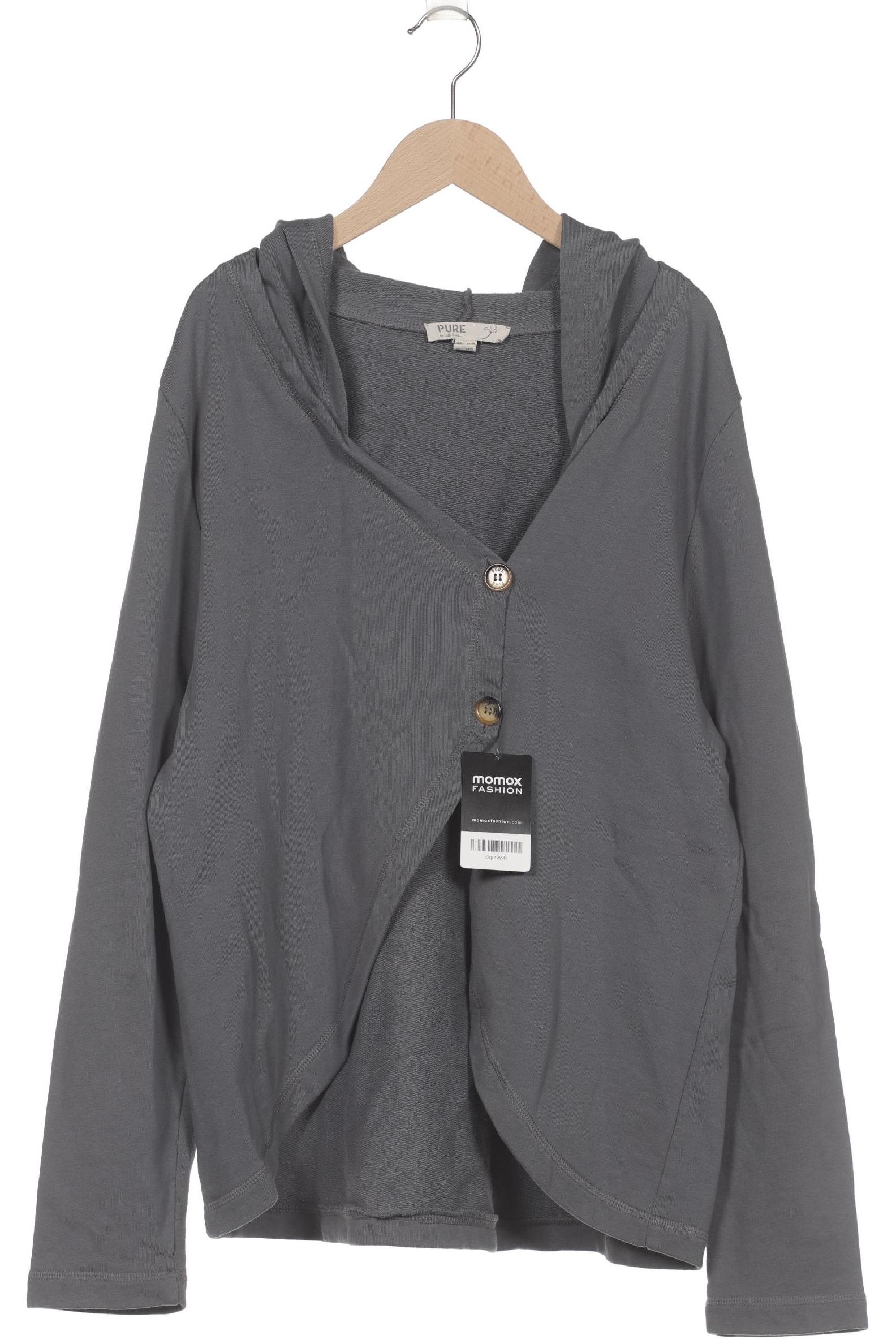

Pure by Ulla Popken Damen Kapuzenpullover, grau, Gr. 46