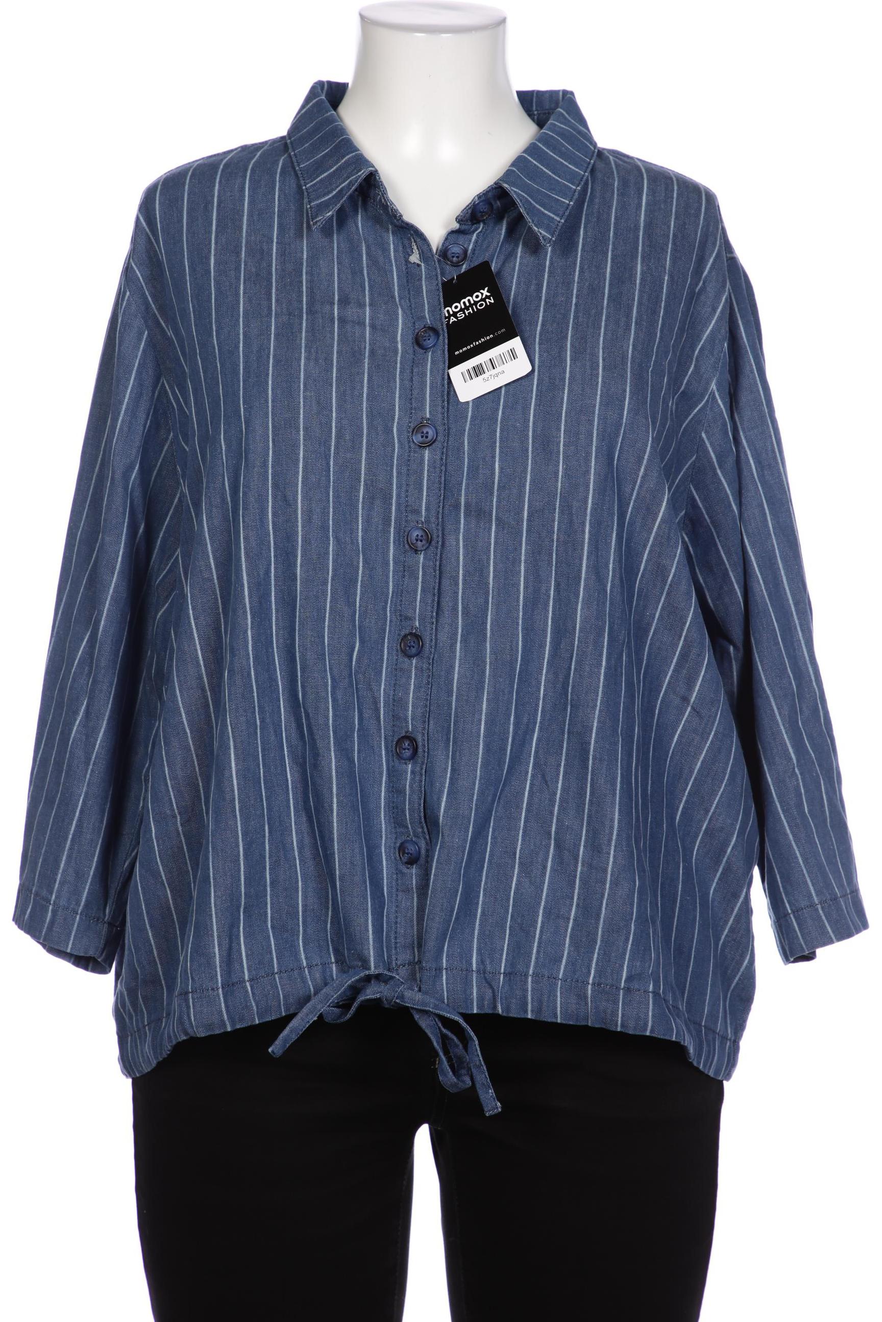 

Pure by Ulla Popken Damen Bluse, blau, Gr. 50