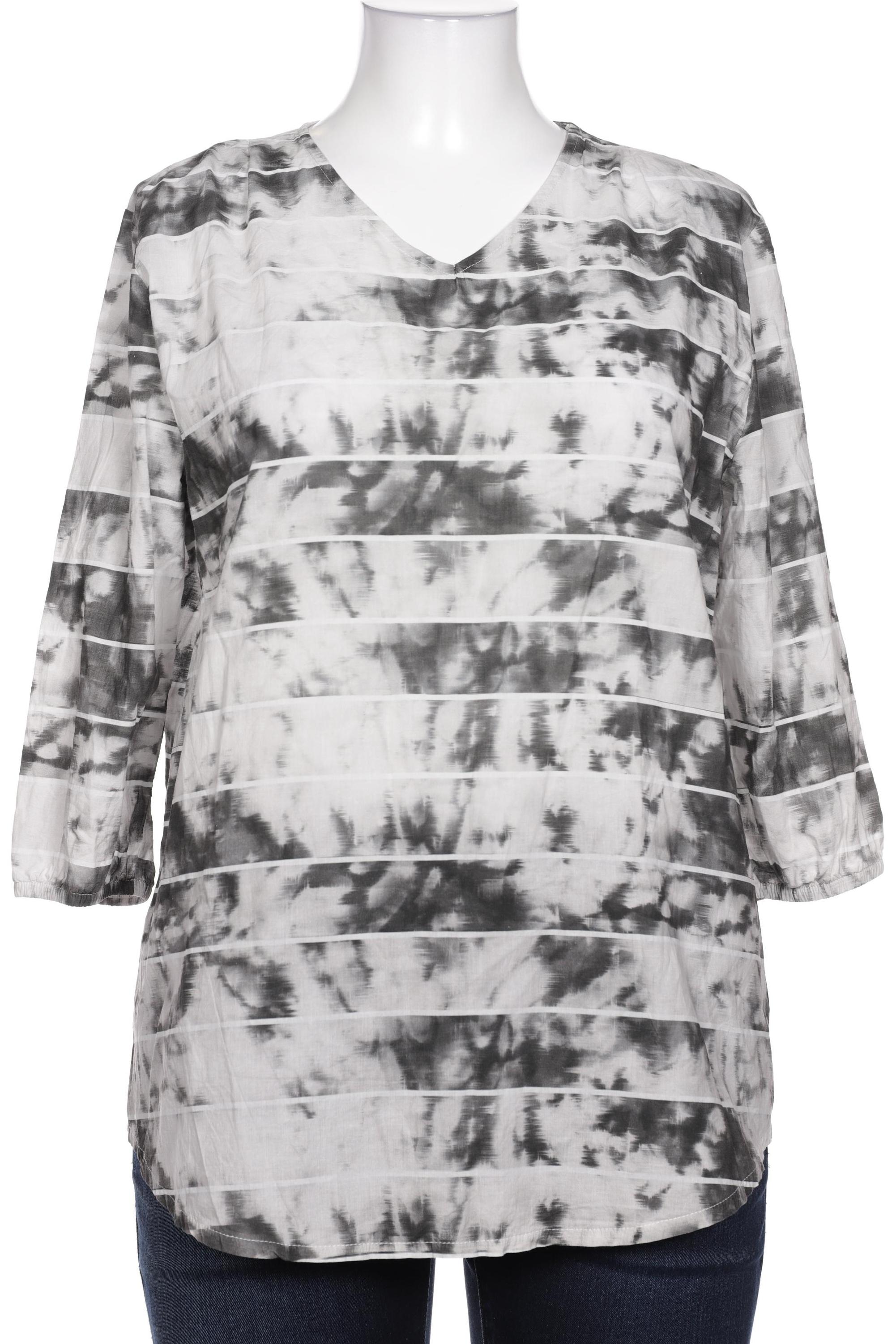 

Pure by Ulla Popken Damen Bluse, grau, Gr. 48