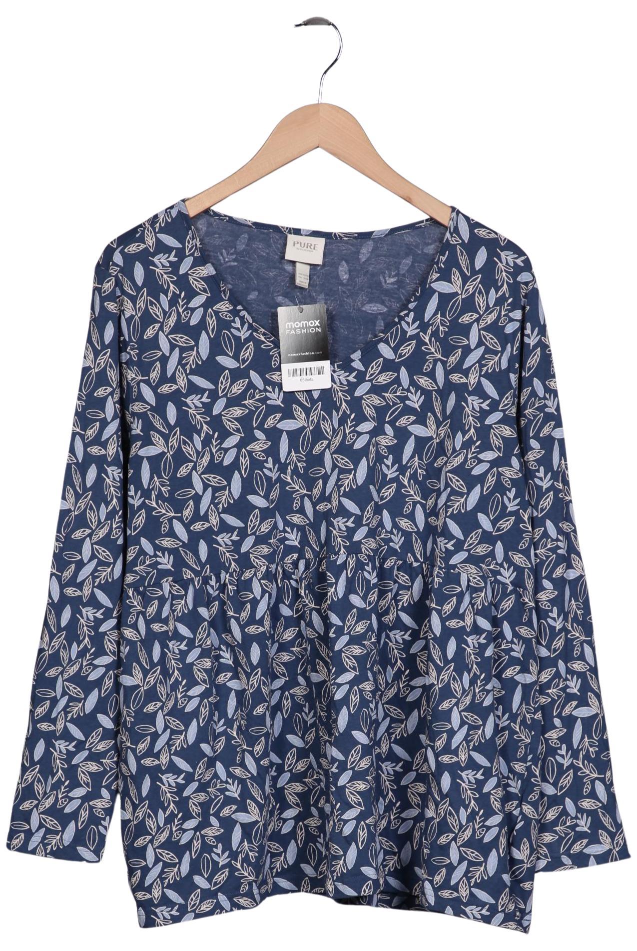 

Pure by Ulla Popken Damen Langarmshirt, marineblau, Gr. 46