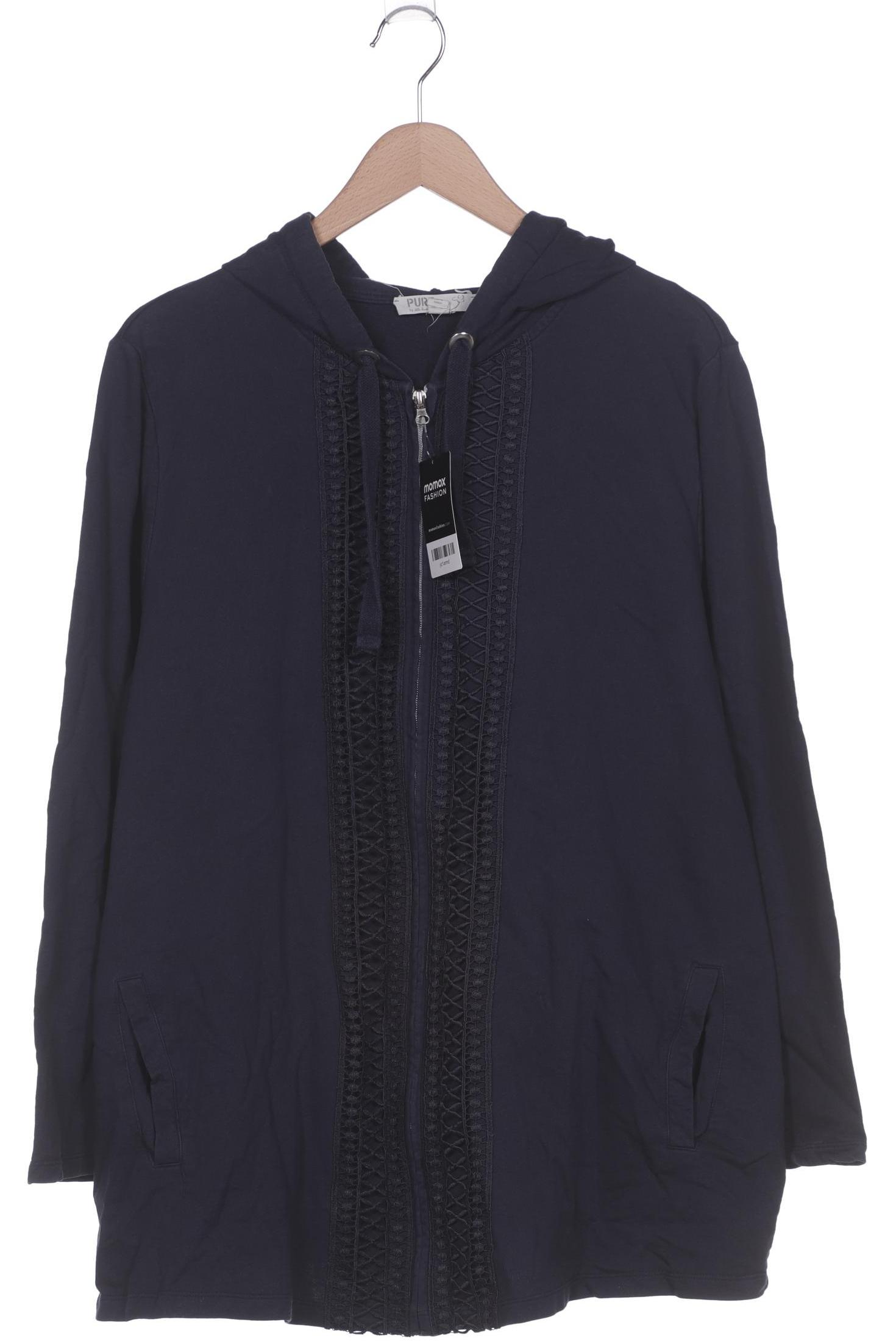 

Pure by Ulla Popken Damen Kapuzenpullover, marineblau, Gr. 50