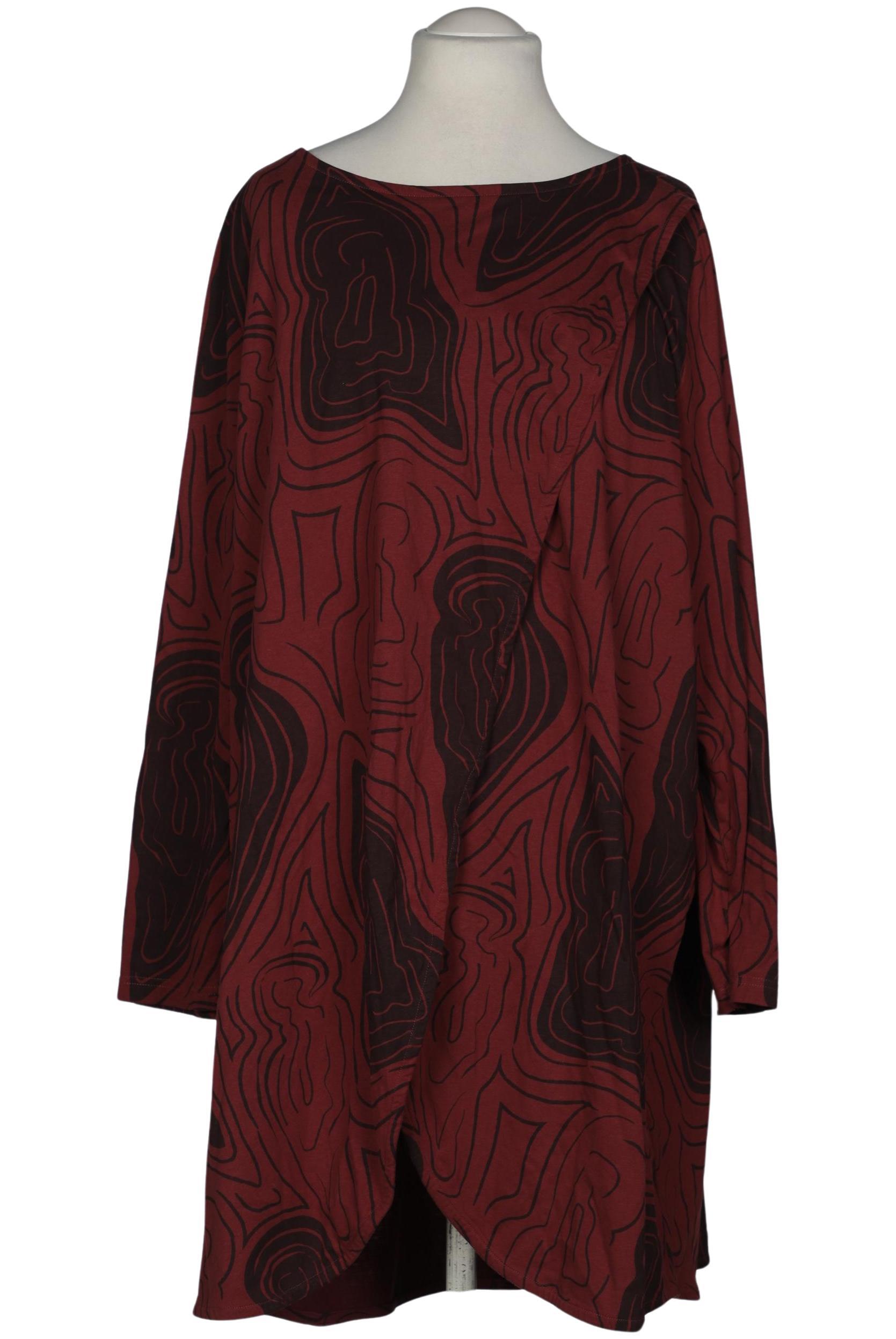 

Pure by Ulla Popken Damen Langarmshirt, bordeaux, Gr. 54