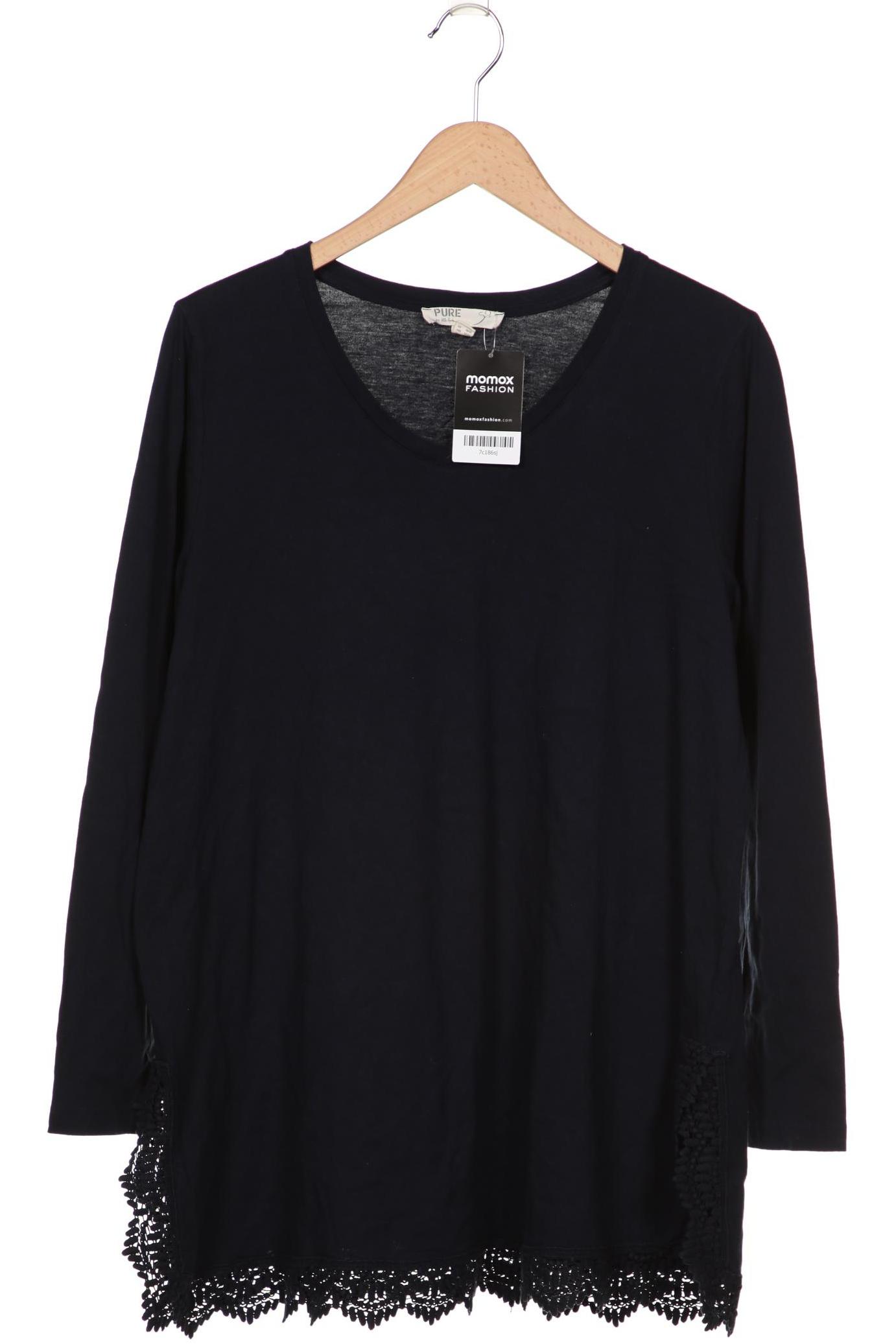 

Pure by Ulla Popken Damen Langarmshirt, marineblau, Gr. 46