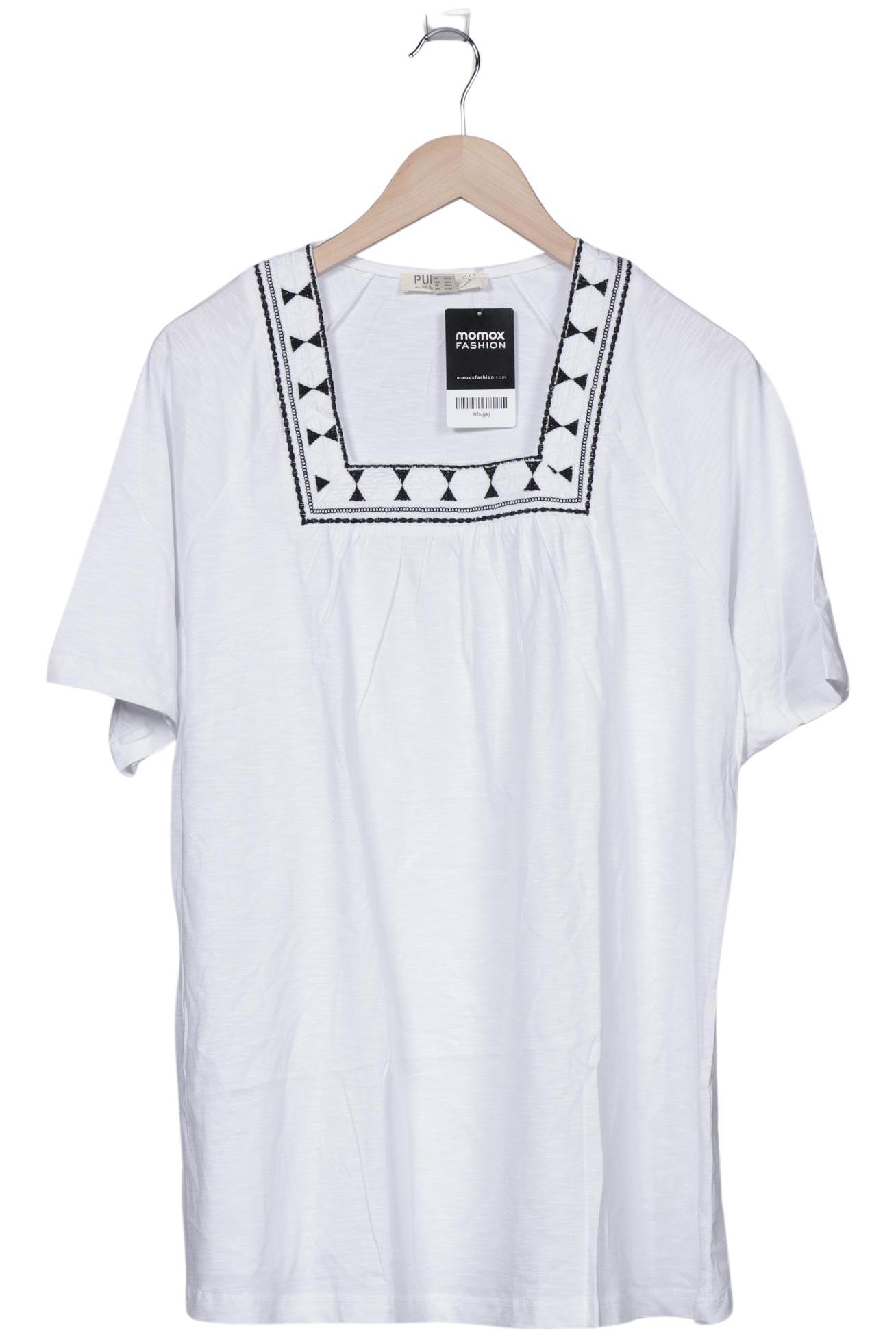 

Pure by Ulla Popken Damen T-Shirt, weiß, Gr. 46