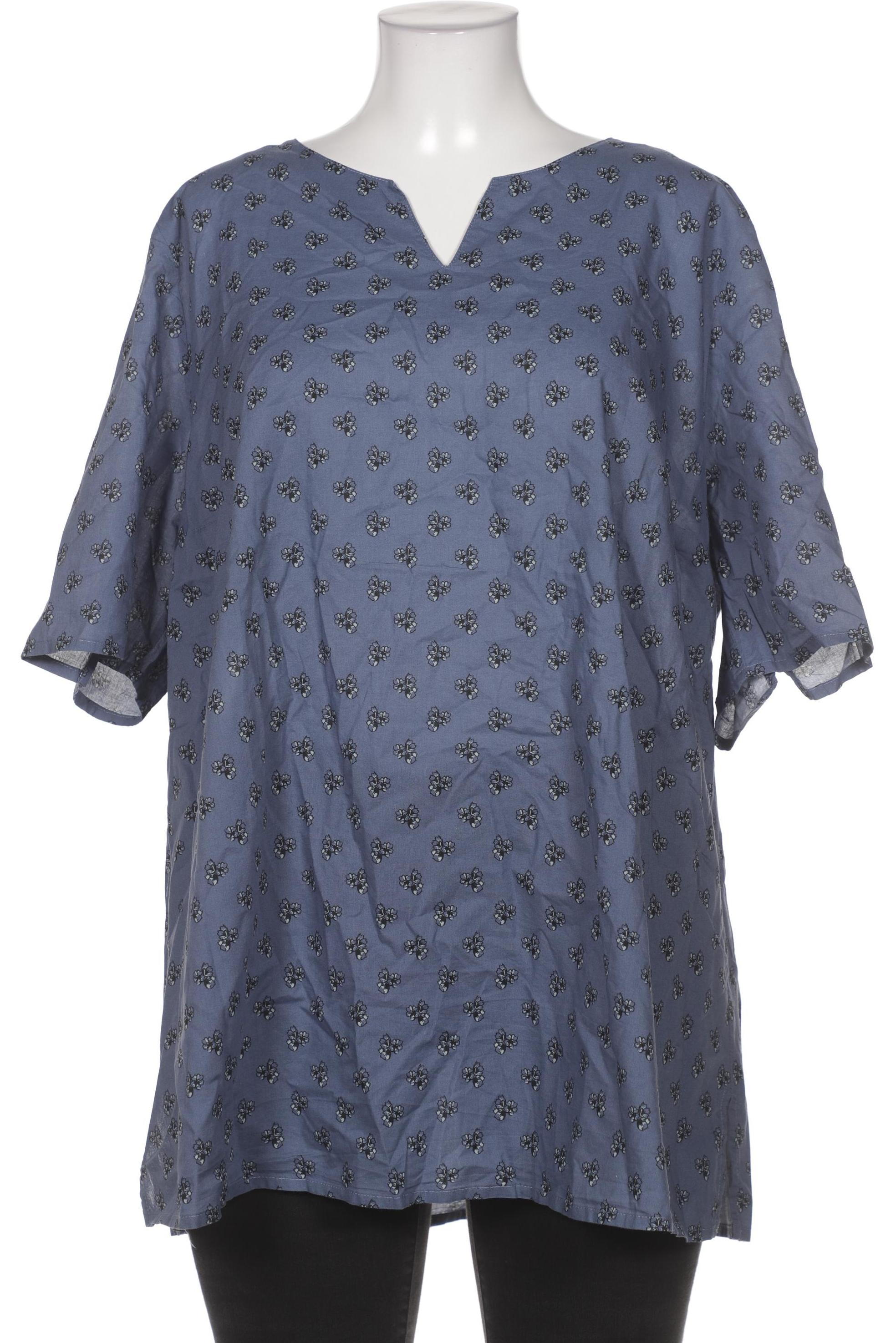 

Pure by Ulla Popken Damen Bluse, blau, Gr. 50