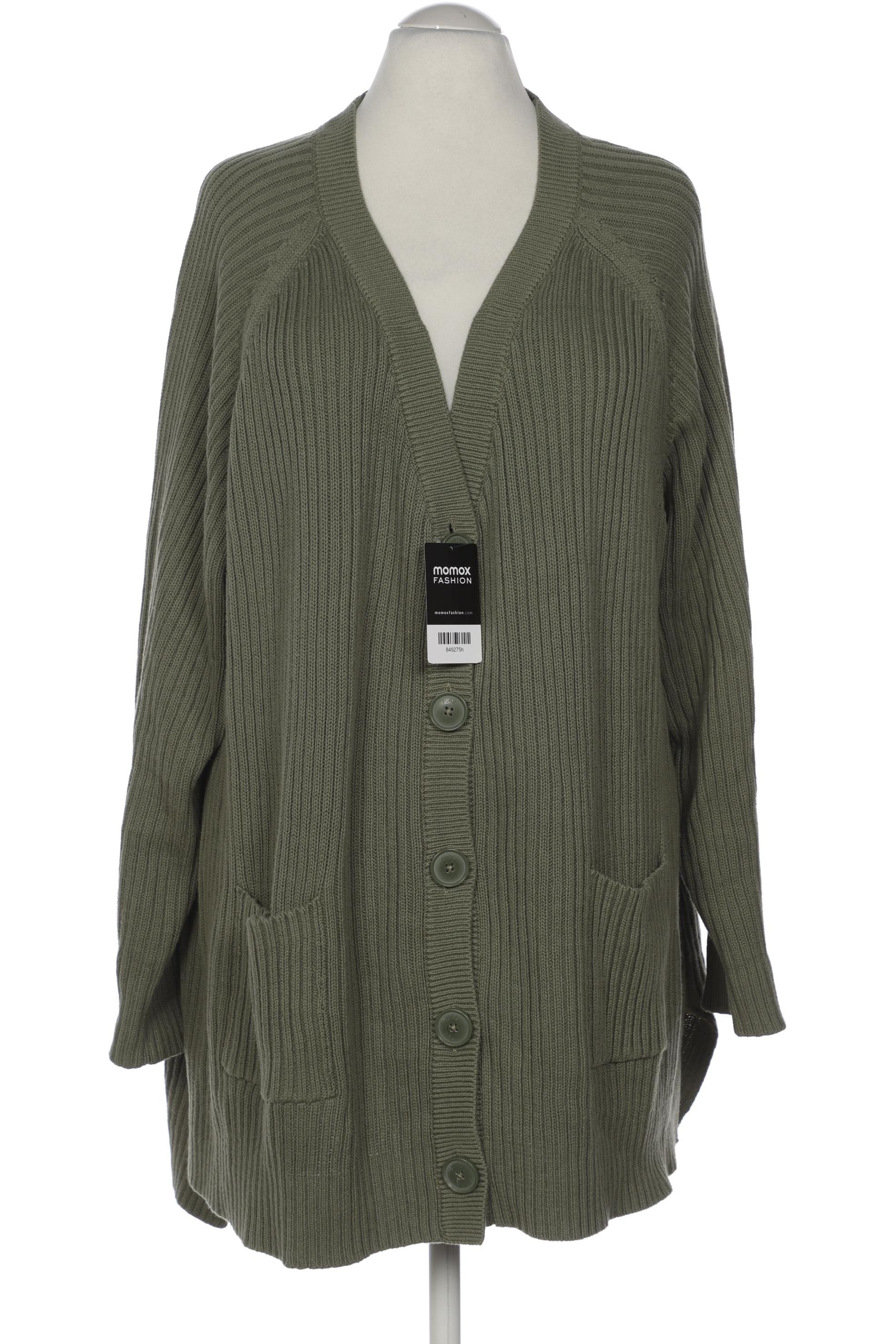 

Pure by Ulla Popken Damen Strickjacke, grün, Gr. 54