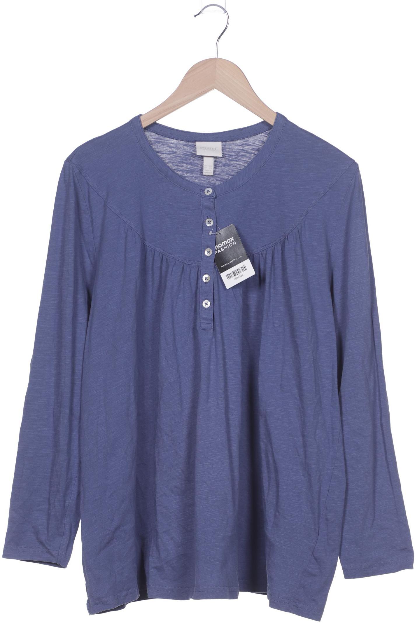 

Pure by Ulla Popken Damen Langarmshirt, blau, Gr. 46