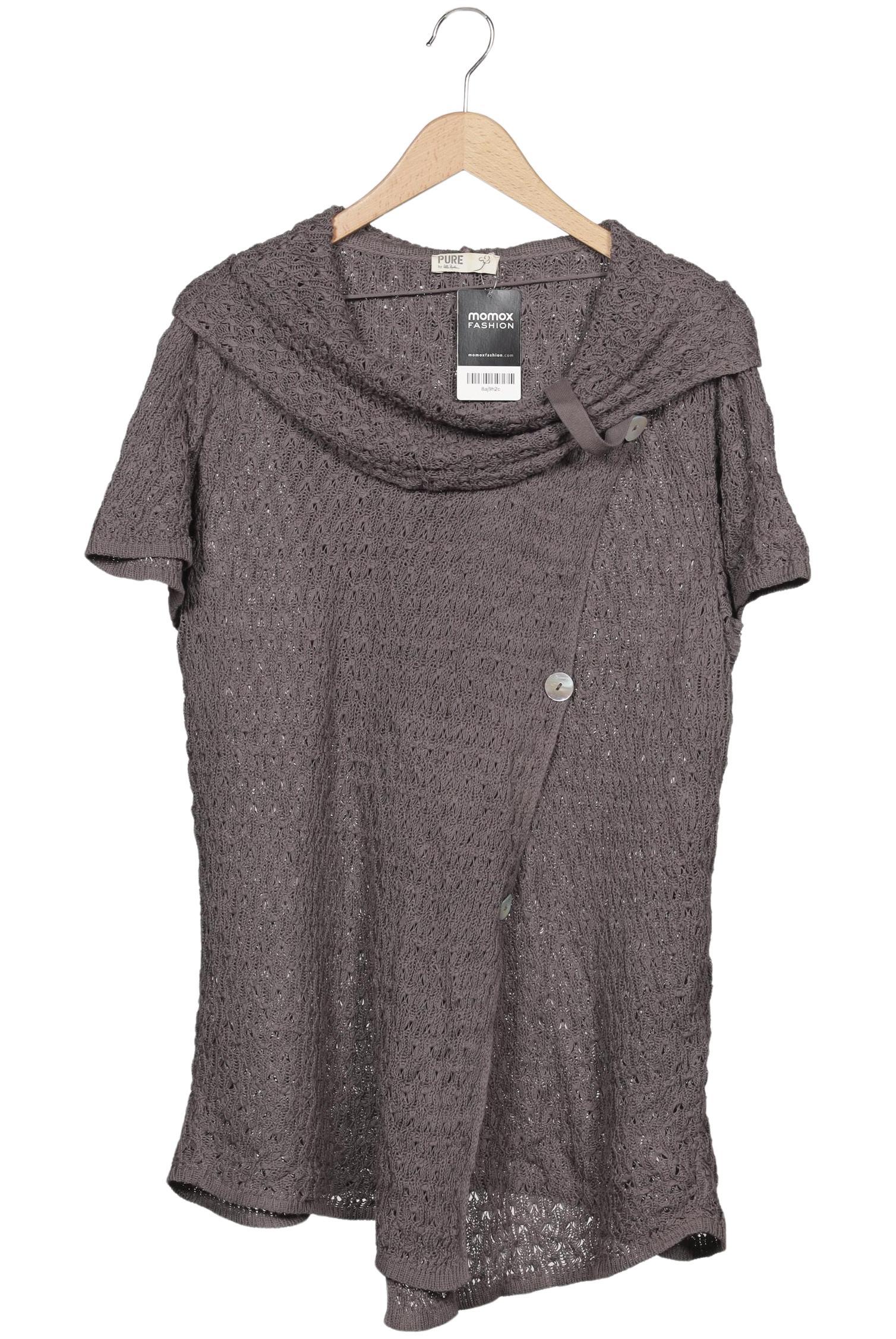 

Pure by Ulla Popken Damen Strickjacke, grau, Gr. 42