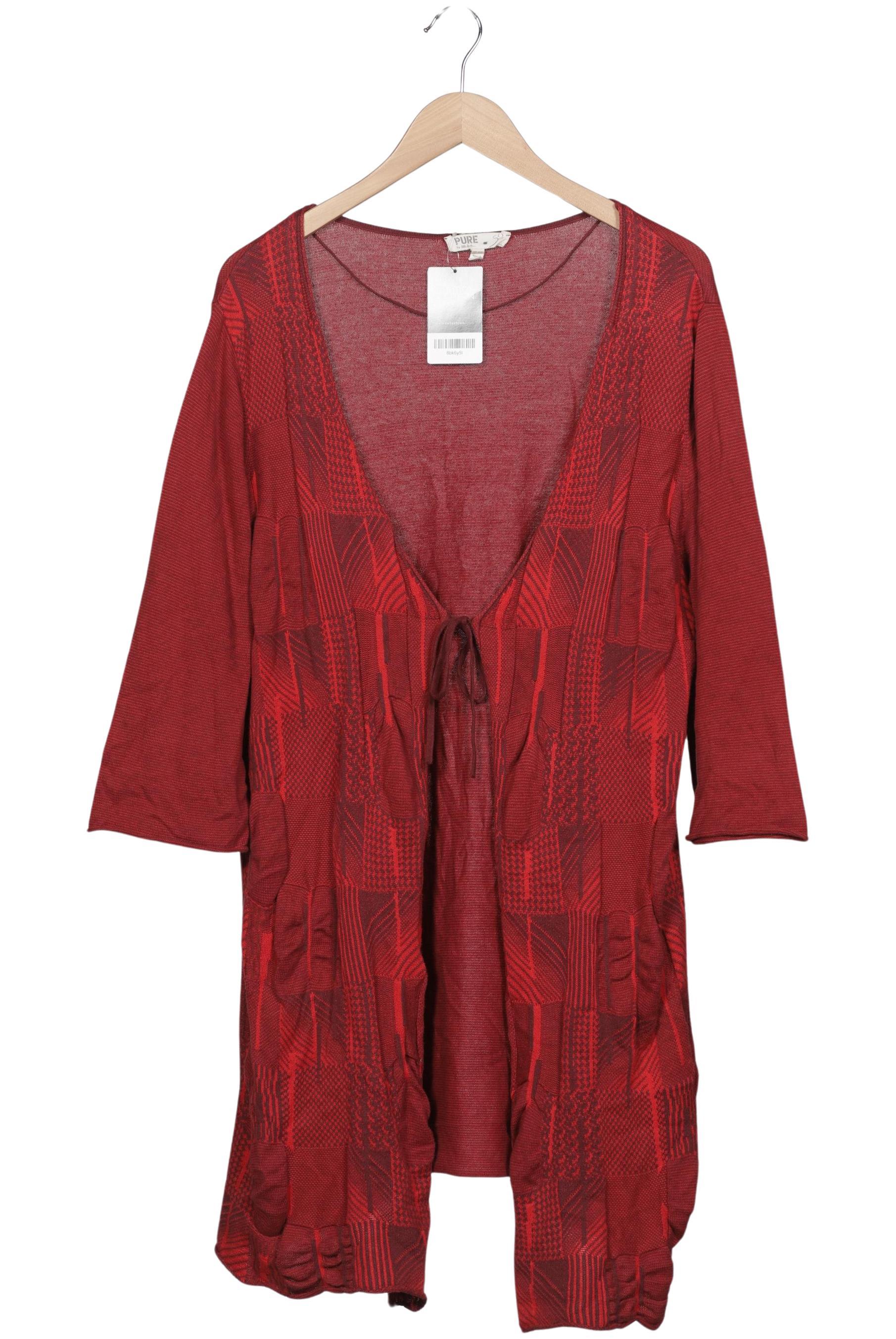 

Pure by Ulla Popken Damen Strickjacke, rot, Gr. 46