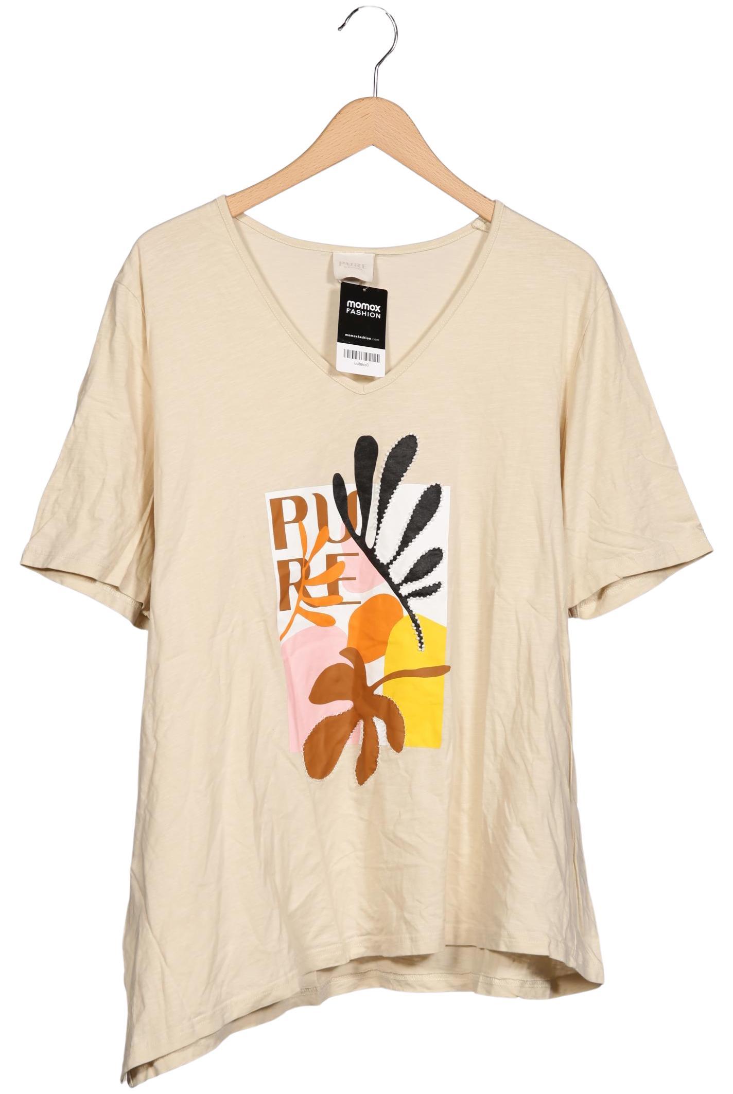 

Pure by Ulla Popken Damen T-Shirt, cremeweiß, Gr. 50