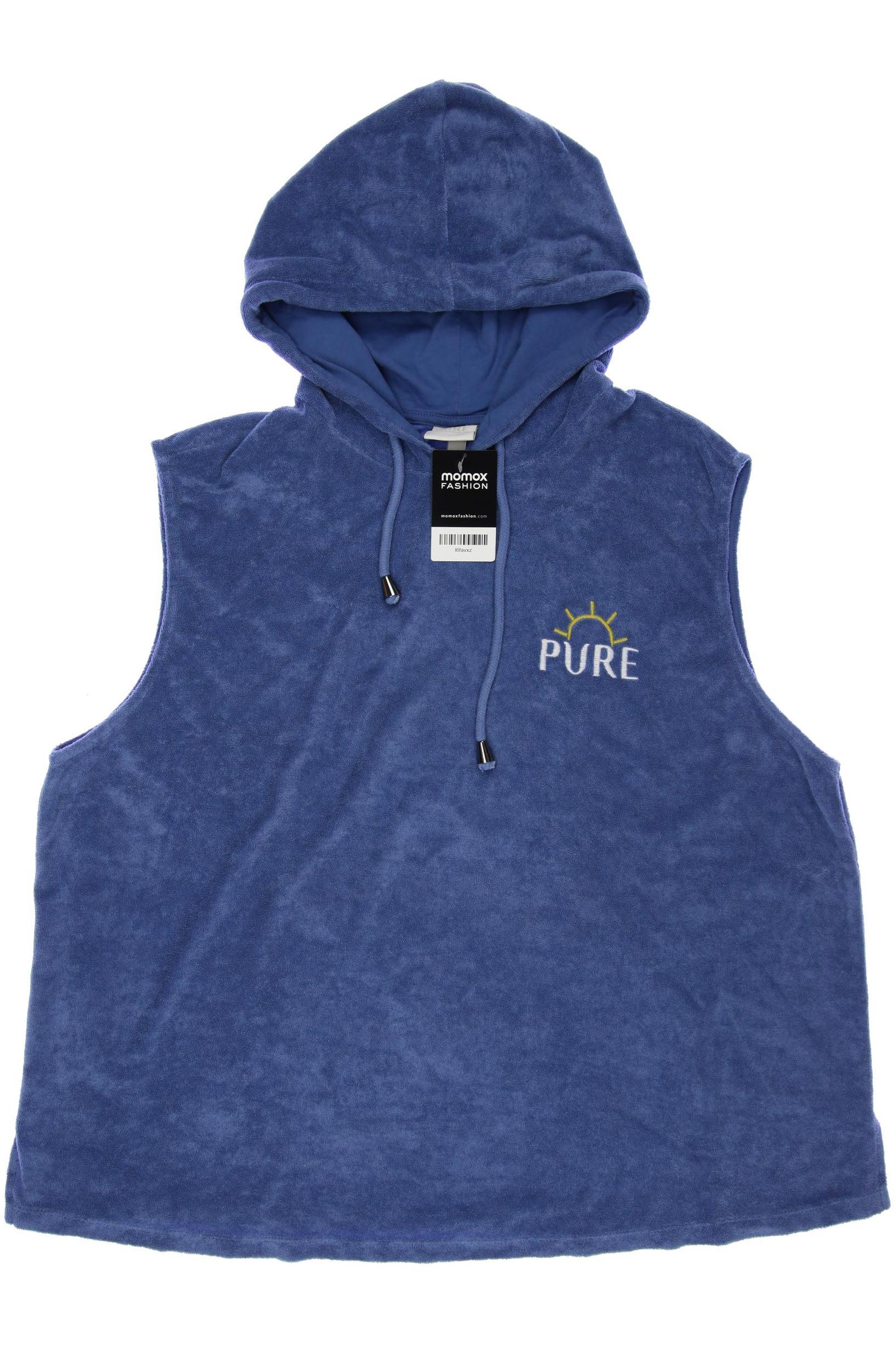 

Pure by Ulla Popken Damen Kapuzenpullover, blau, Gr. 38