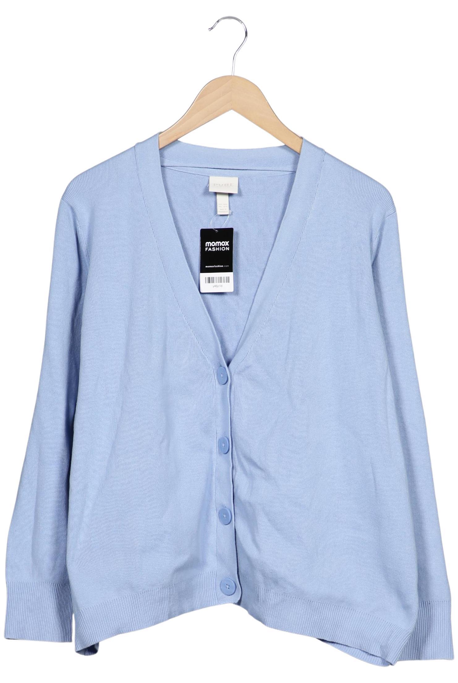 

Pure by Ulla Popken Damen Strickjacke, hellblau, Gr. 46