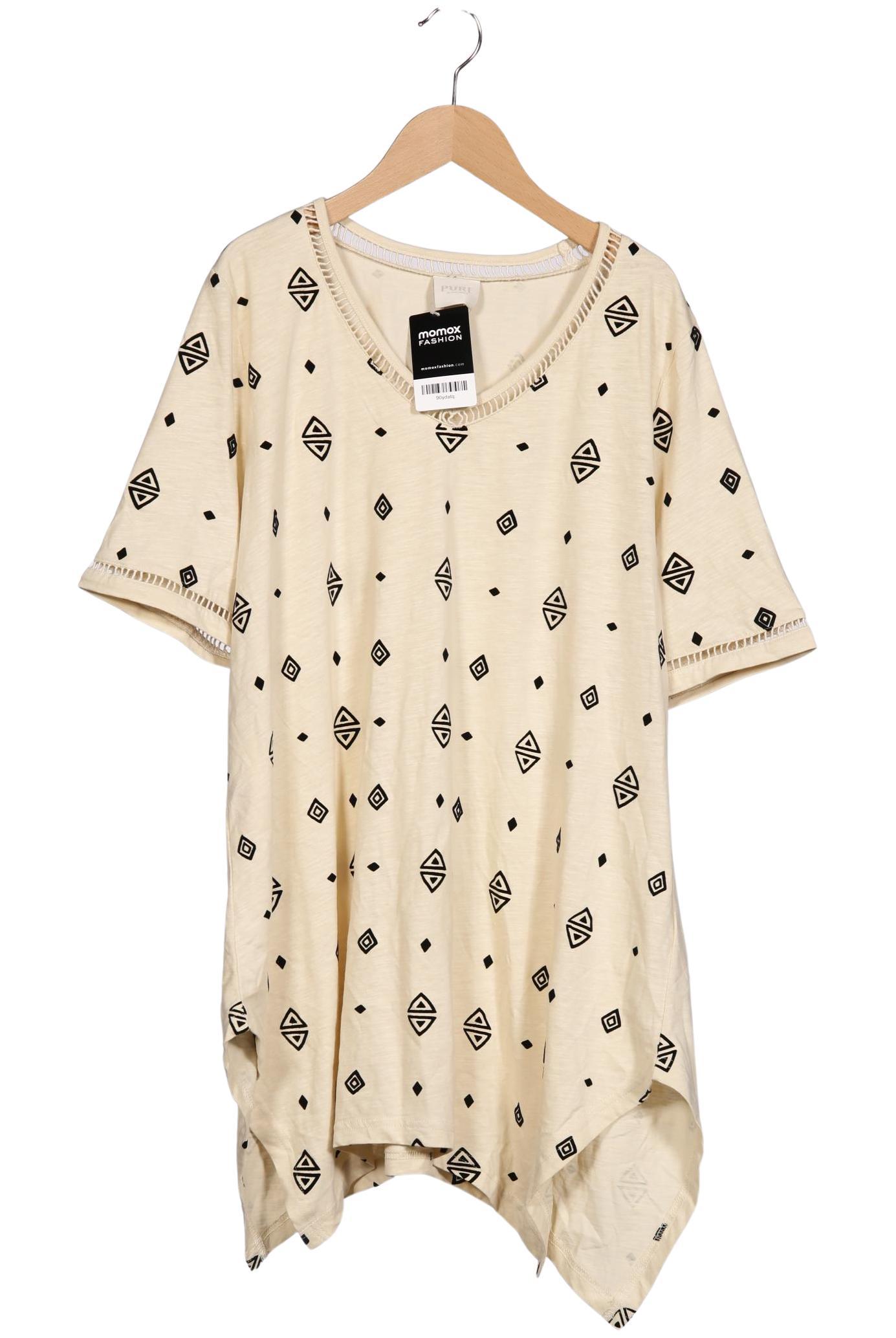

Pure by Ulla Popken Damen T-Shirt, beige, Gr. 46
