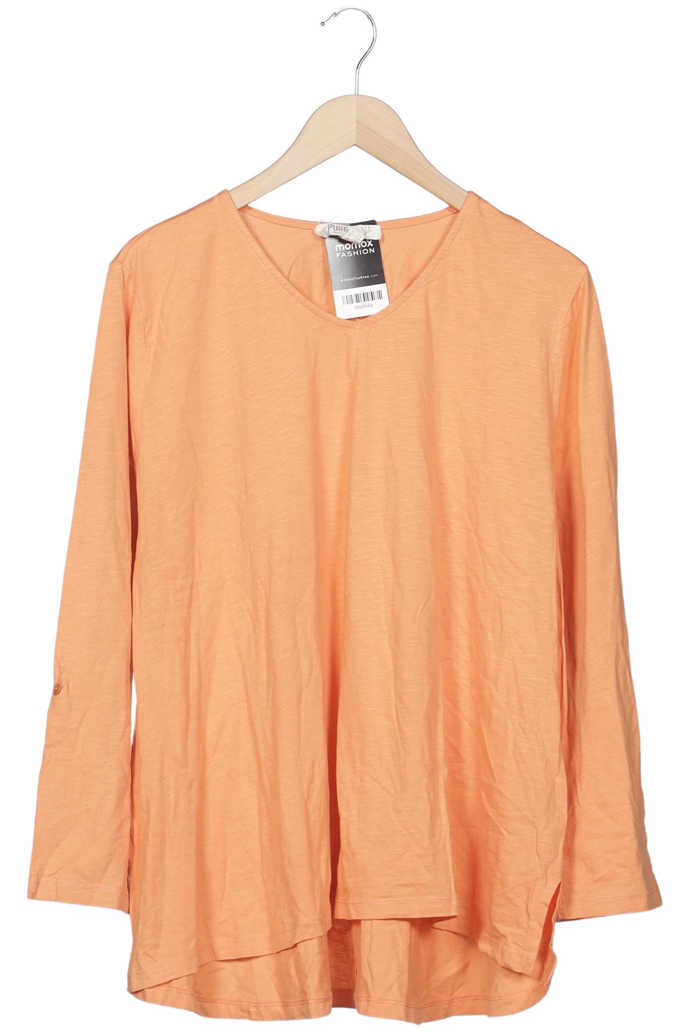 

Pure by Ulla Popken Damen Langarmshirt, orange, Gr. 50