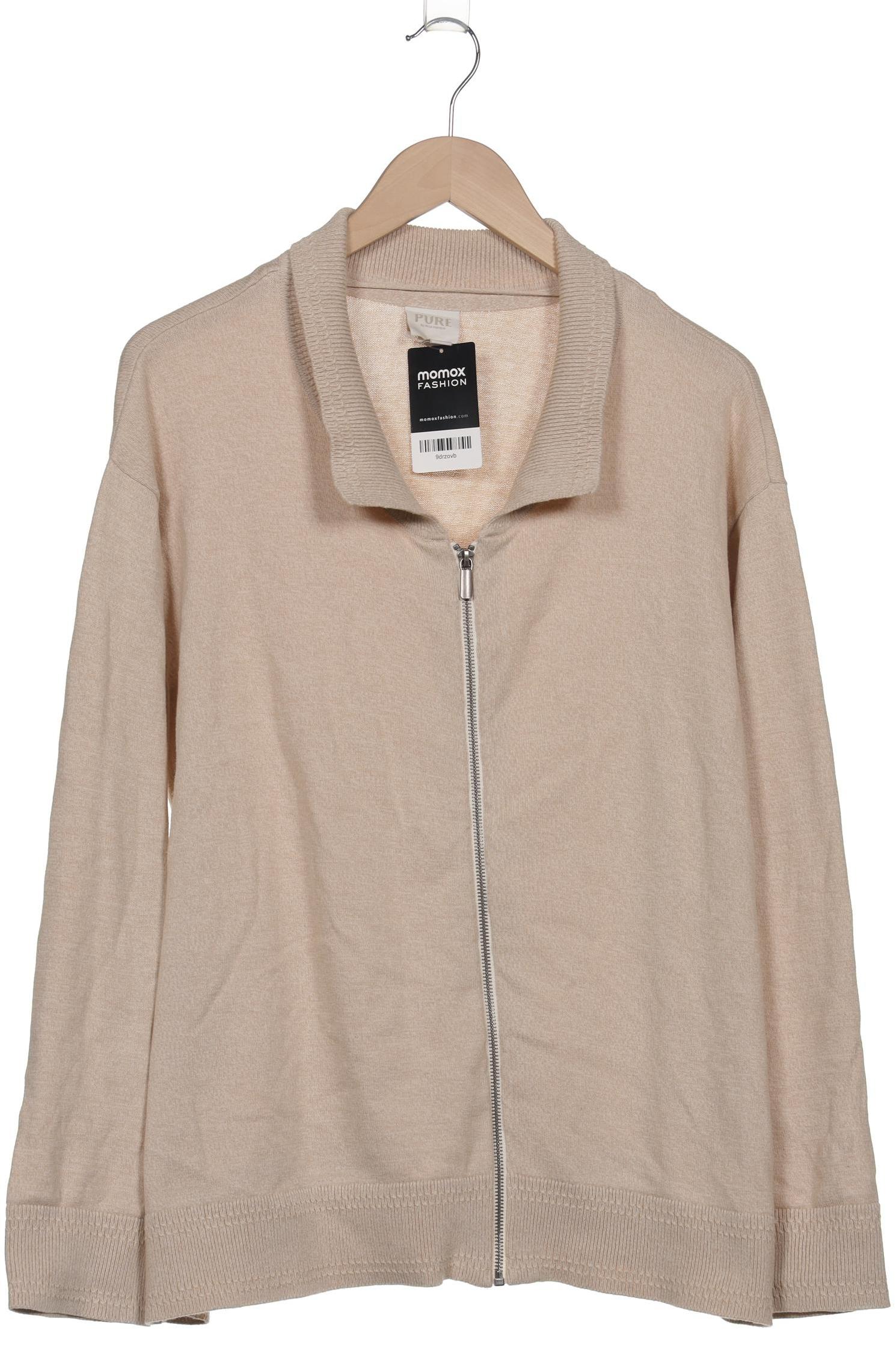 

Pure by Ulla Popken Damen Strickjacke, beige, Gr. 46