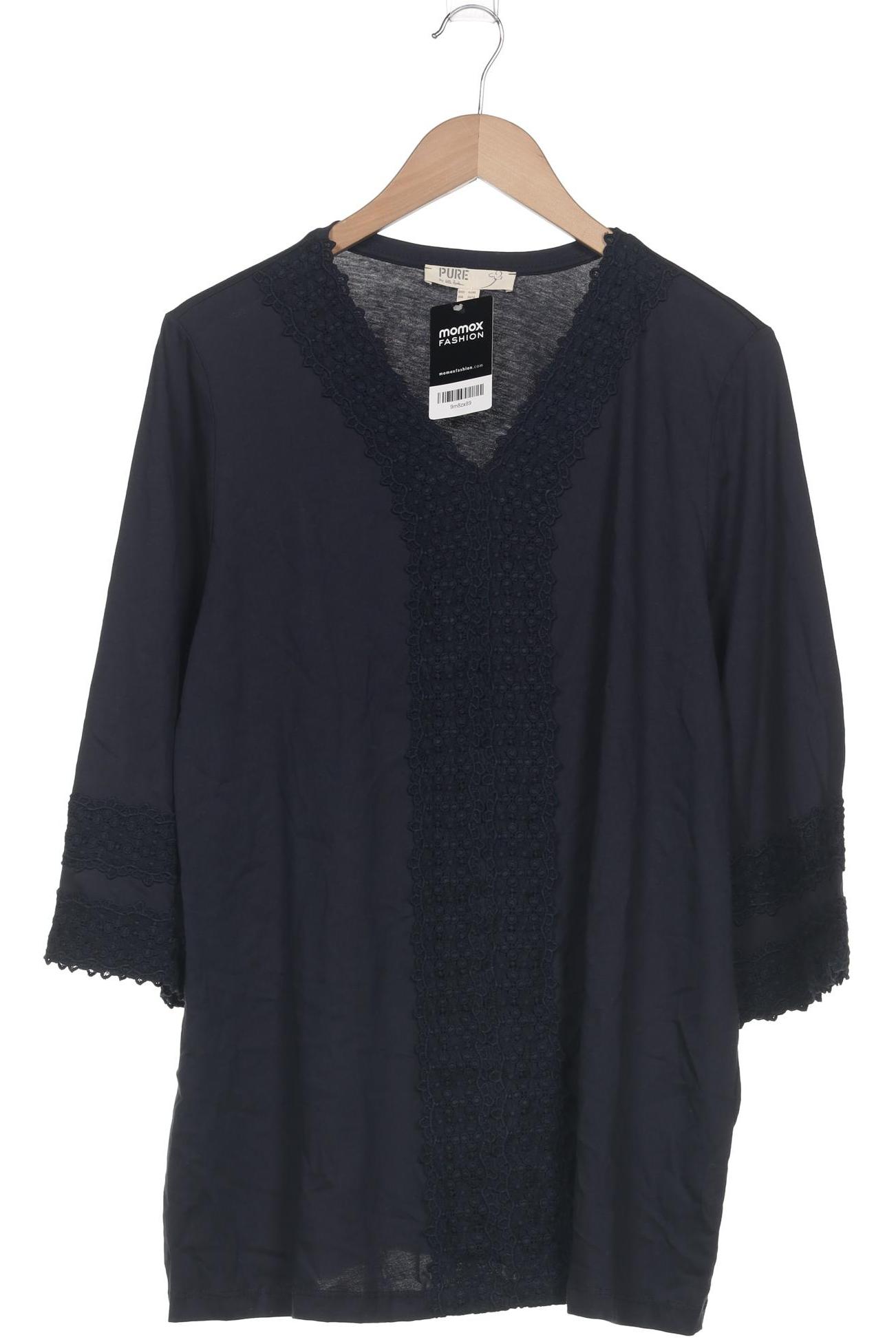 

Pure by Ulla Popken Damen Langarmshirt, marineblau, Gr. 46