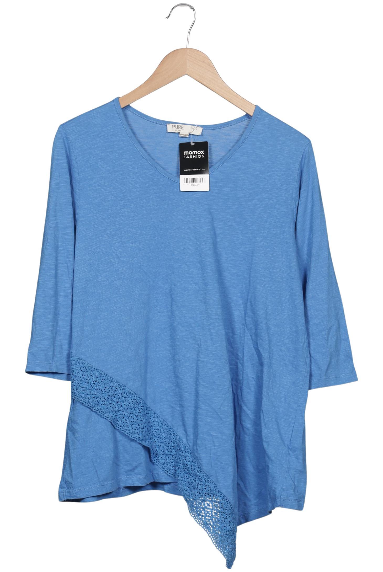 

Pure by Ulla Popken Damen Langarmshirt, hellblau, Gr. 42