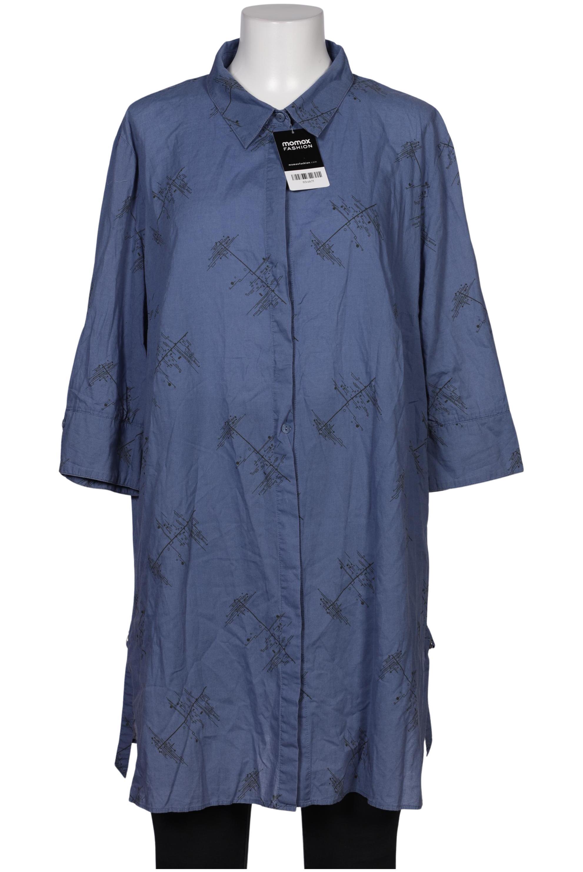 

Pure by Ulla Popken Damen Bluse, blau, Gr. 50