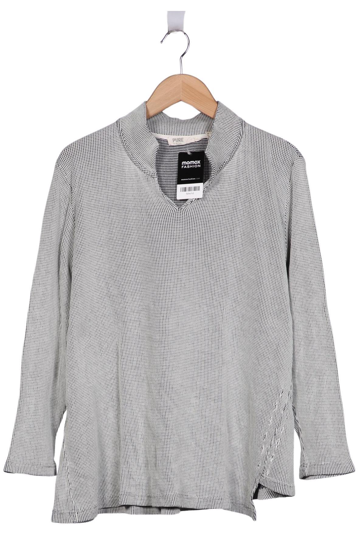 

Pure by Ulla Popken Damen Langarmshirt, grau, Gr. 46