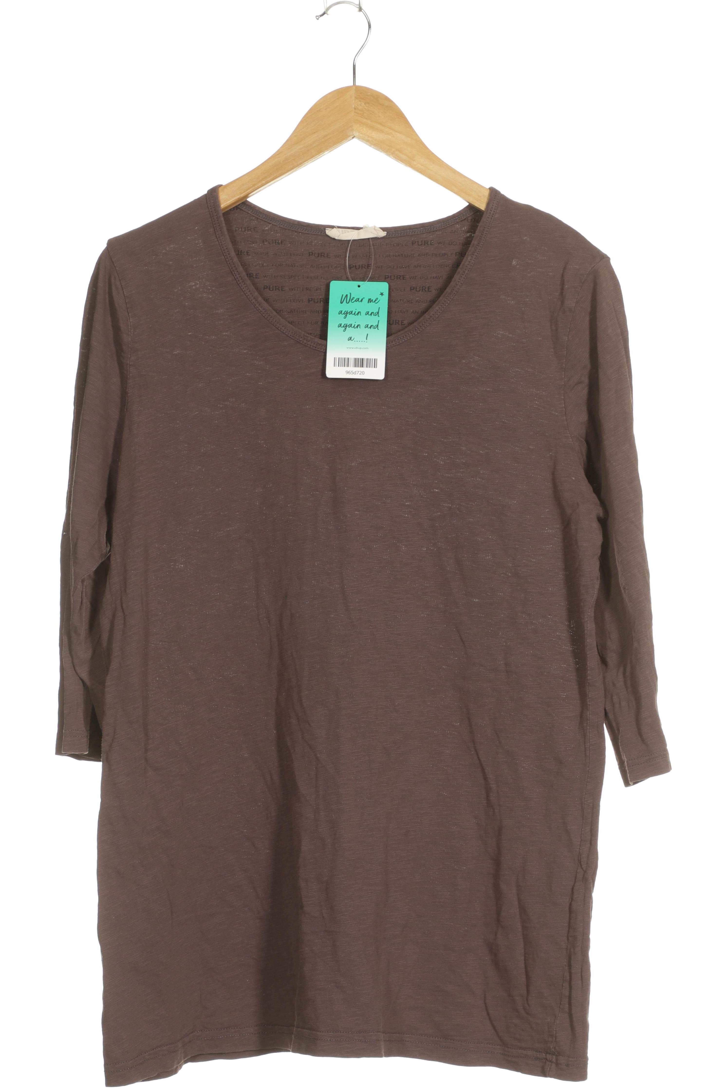 

Pure by Ulla Popken Damen Langarmshirt, braun, Gr. 42