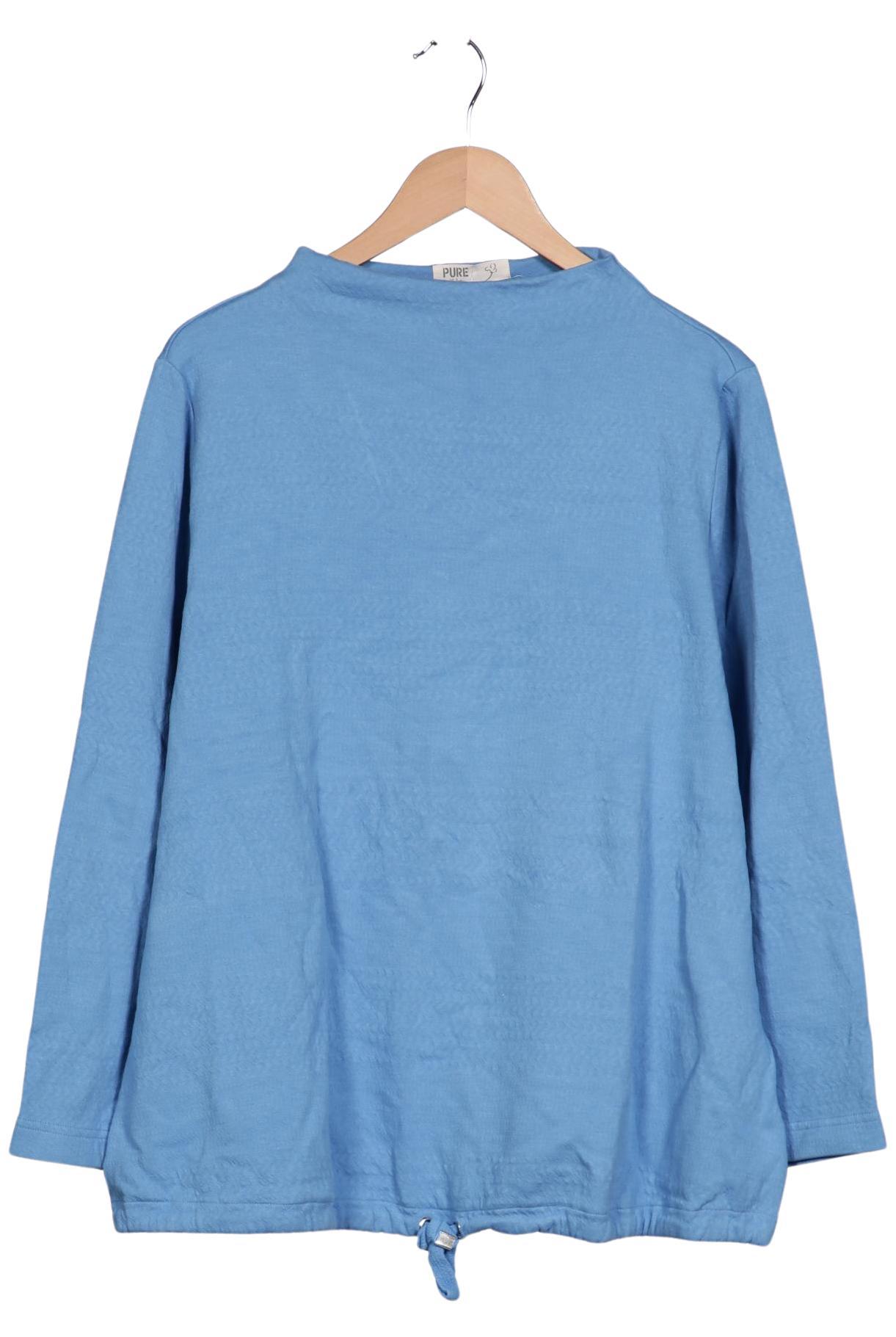 

Pure by Ulla Popken Damen Sweatshirt, hellblau, Gr. 50