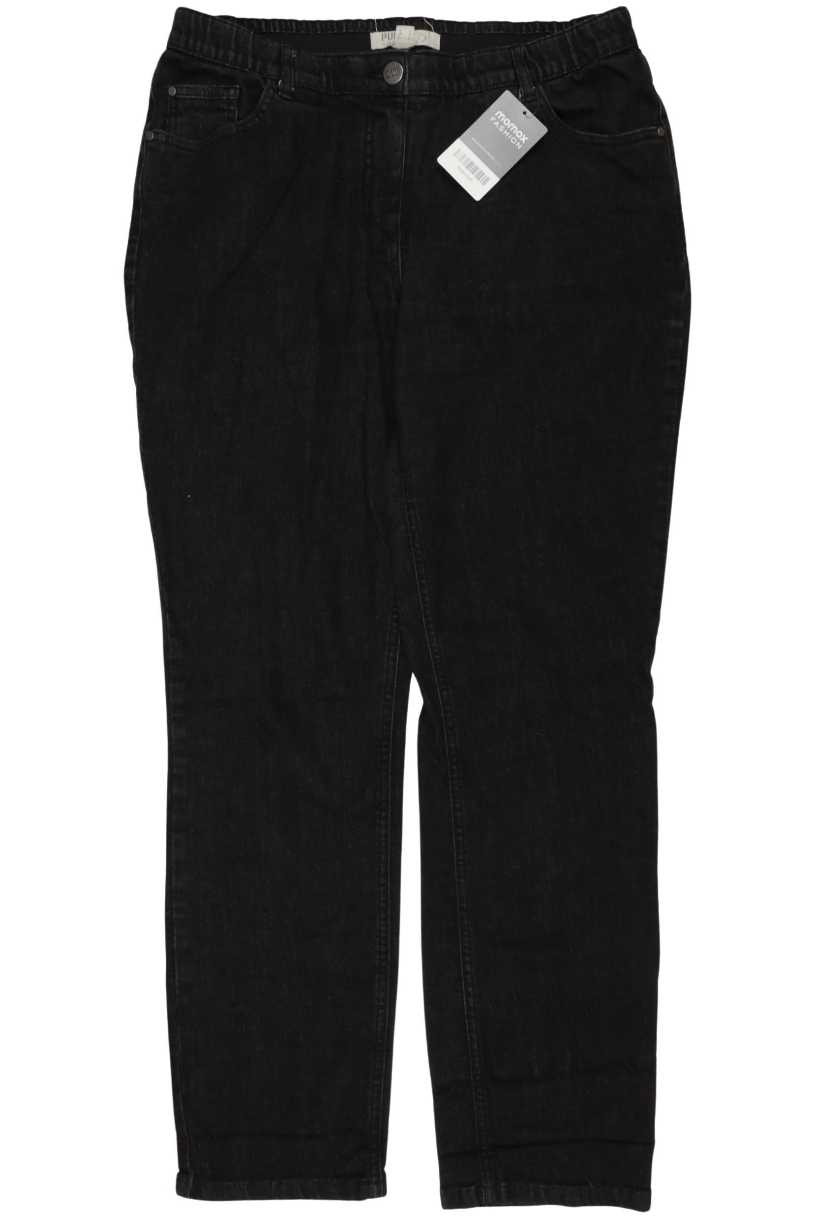 

Pure by Ulla Popken Damen Jeans, schwarz, Gr. 44