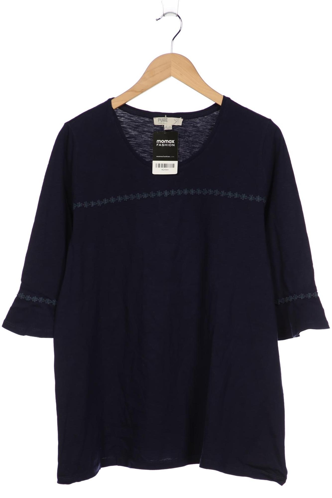 

Pure by Ulla Popken Damen Langarmshirt, marineblau, Gr. 46