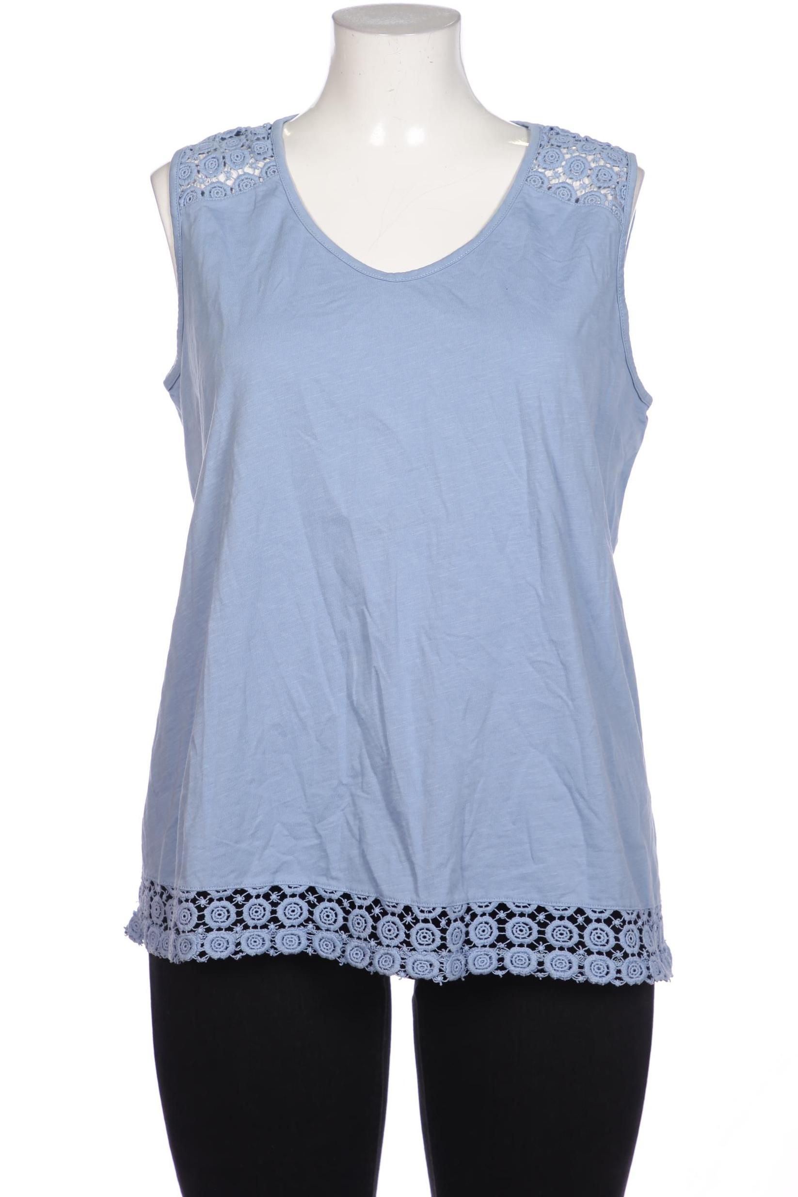 

Pure by Ulla Popken Damen Top, blau, Gr. 46