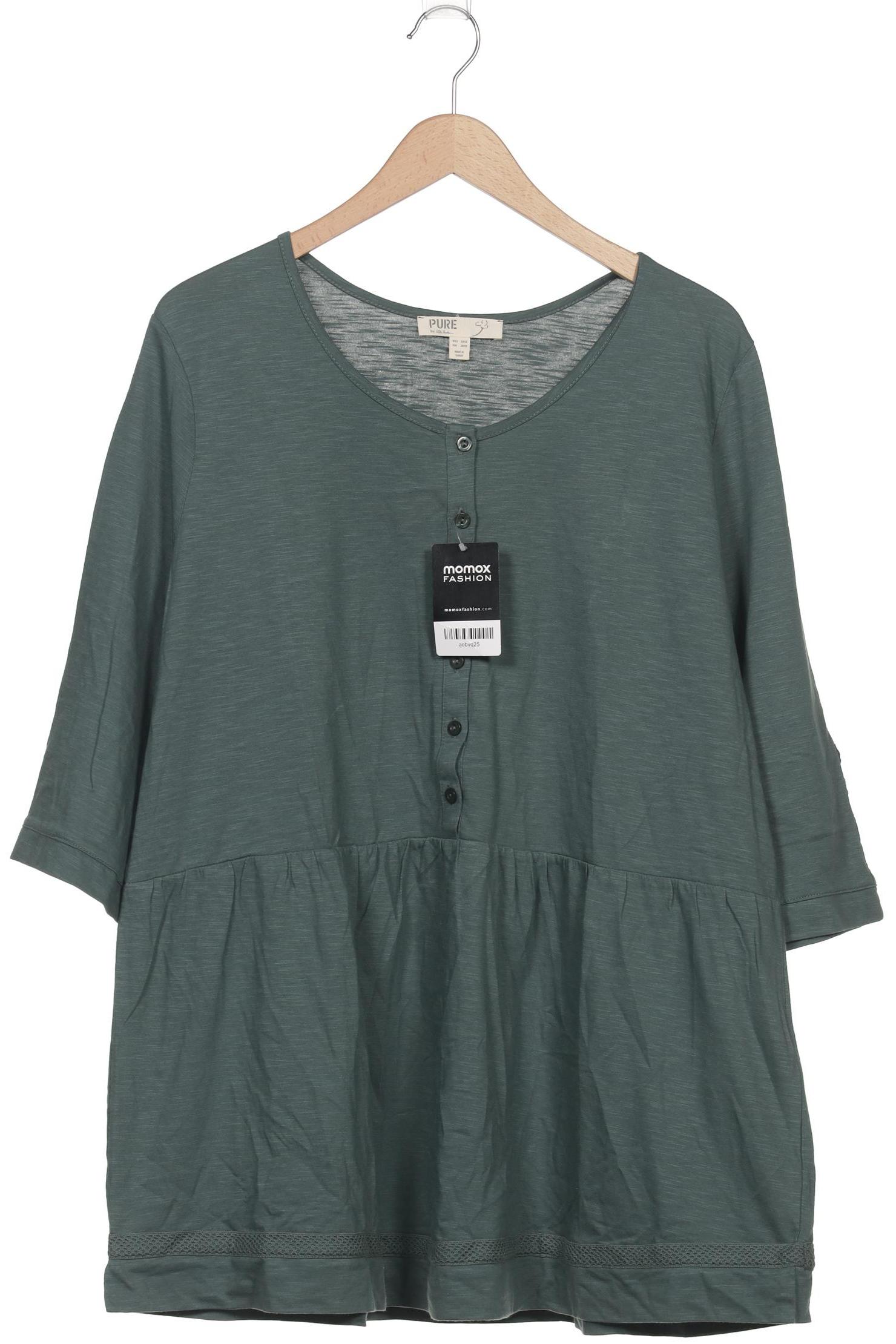 

Pure by Ulla Popken Damen Langarmshirt, grün, Gr. 50