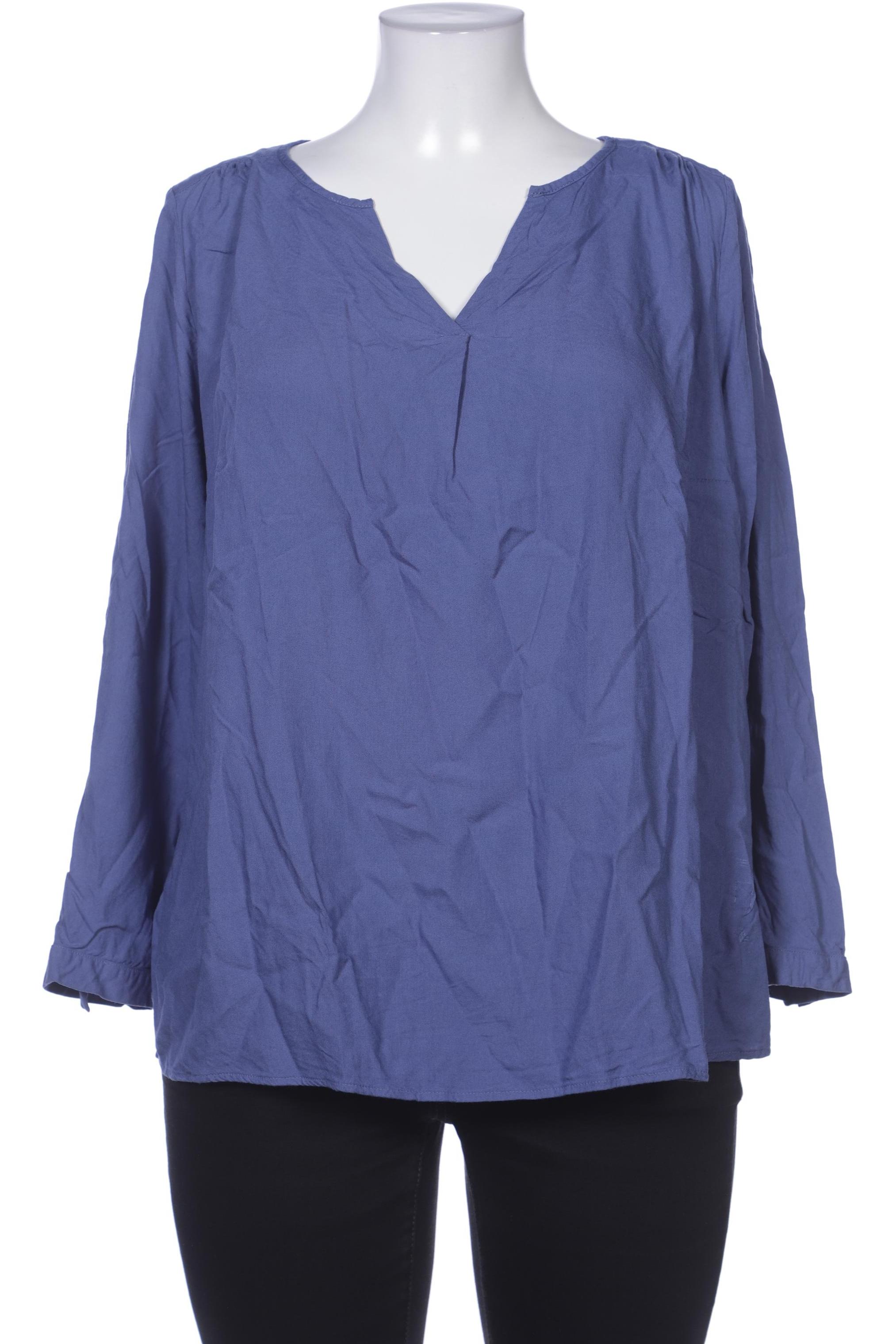 

Pure by Ulla Popken Damen Bluse, blau, Gr. 46