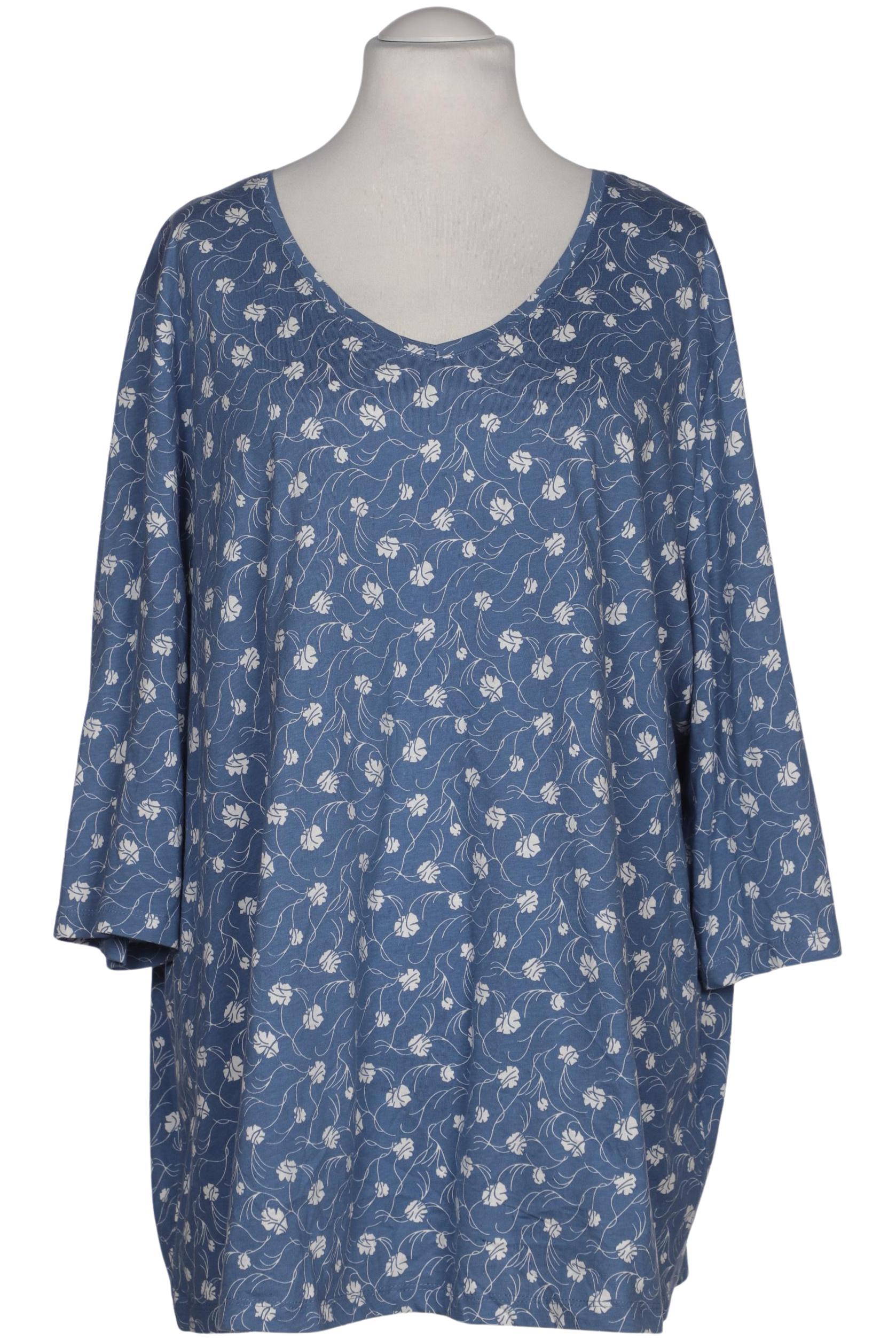 

Pure by Ulla Popken Damen Langarmshirt, blau, Gr. 54