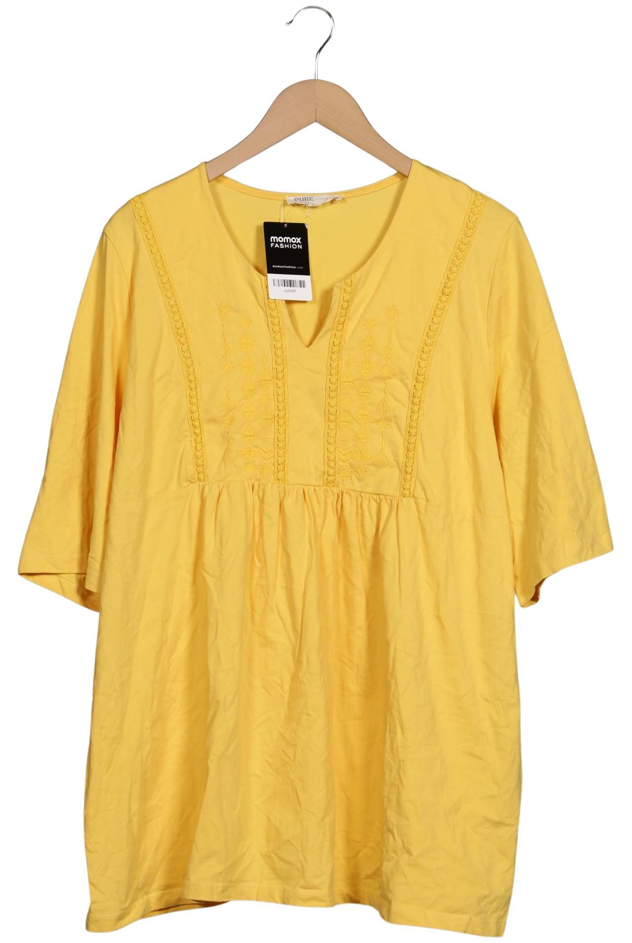 

Pure by Ulla Popken Damen T-Shirt, gelb, Gr. 52