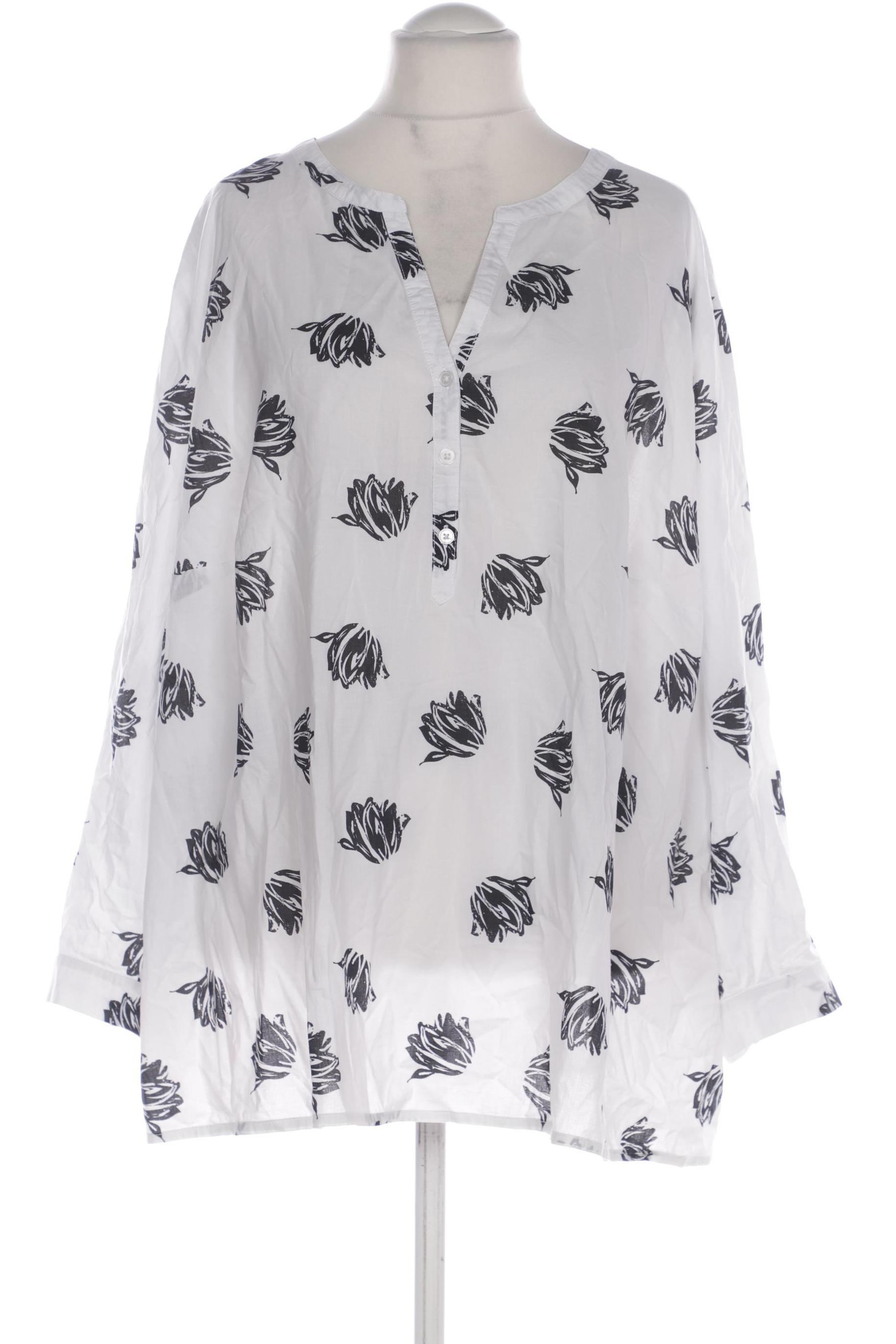 

Pure by Ulla Popken Damen Bluse, weiß, Gr. 58