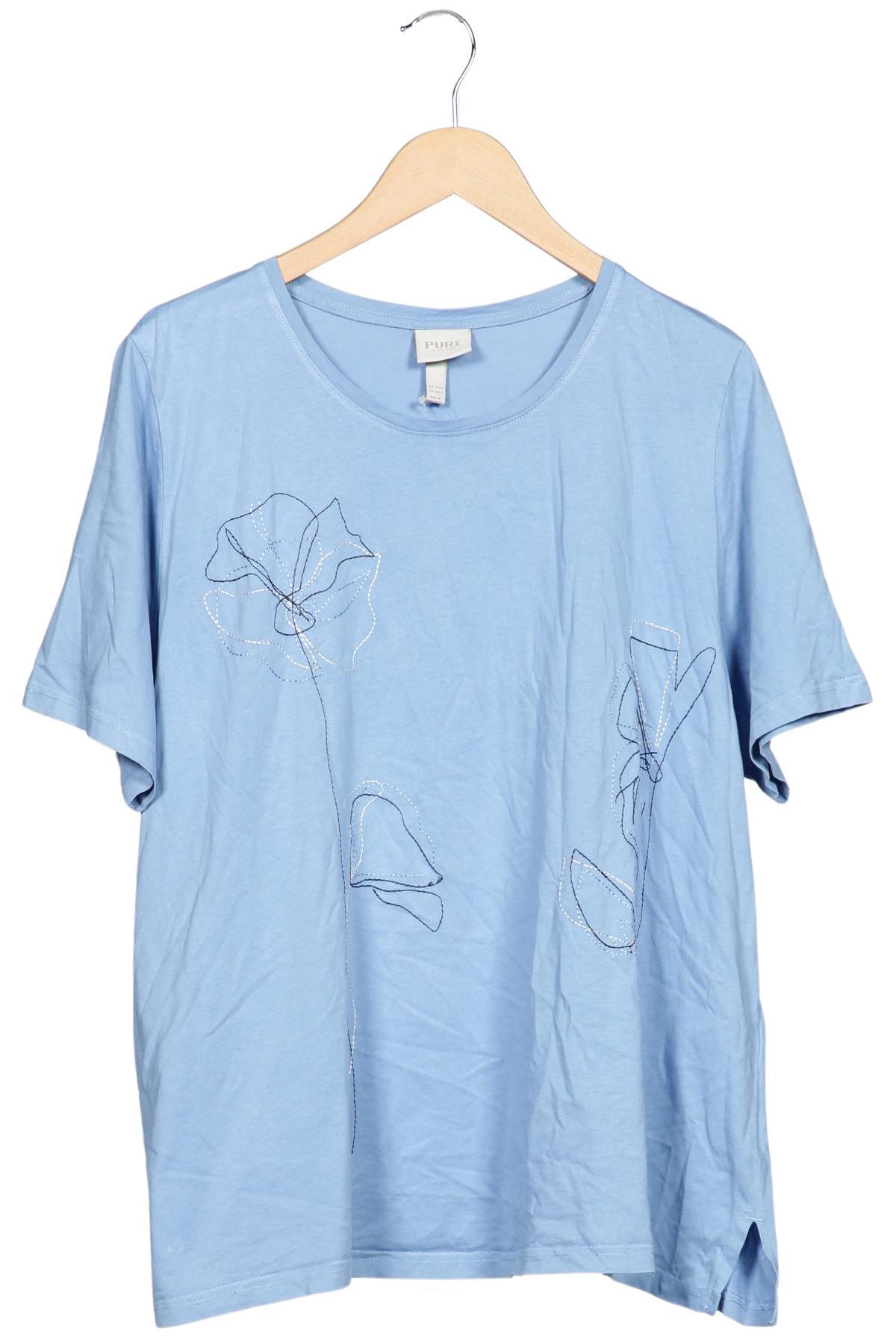 

Pure by Ulla Popken Damen T-Shirt, hellblau, Gr. 50