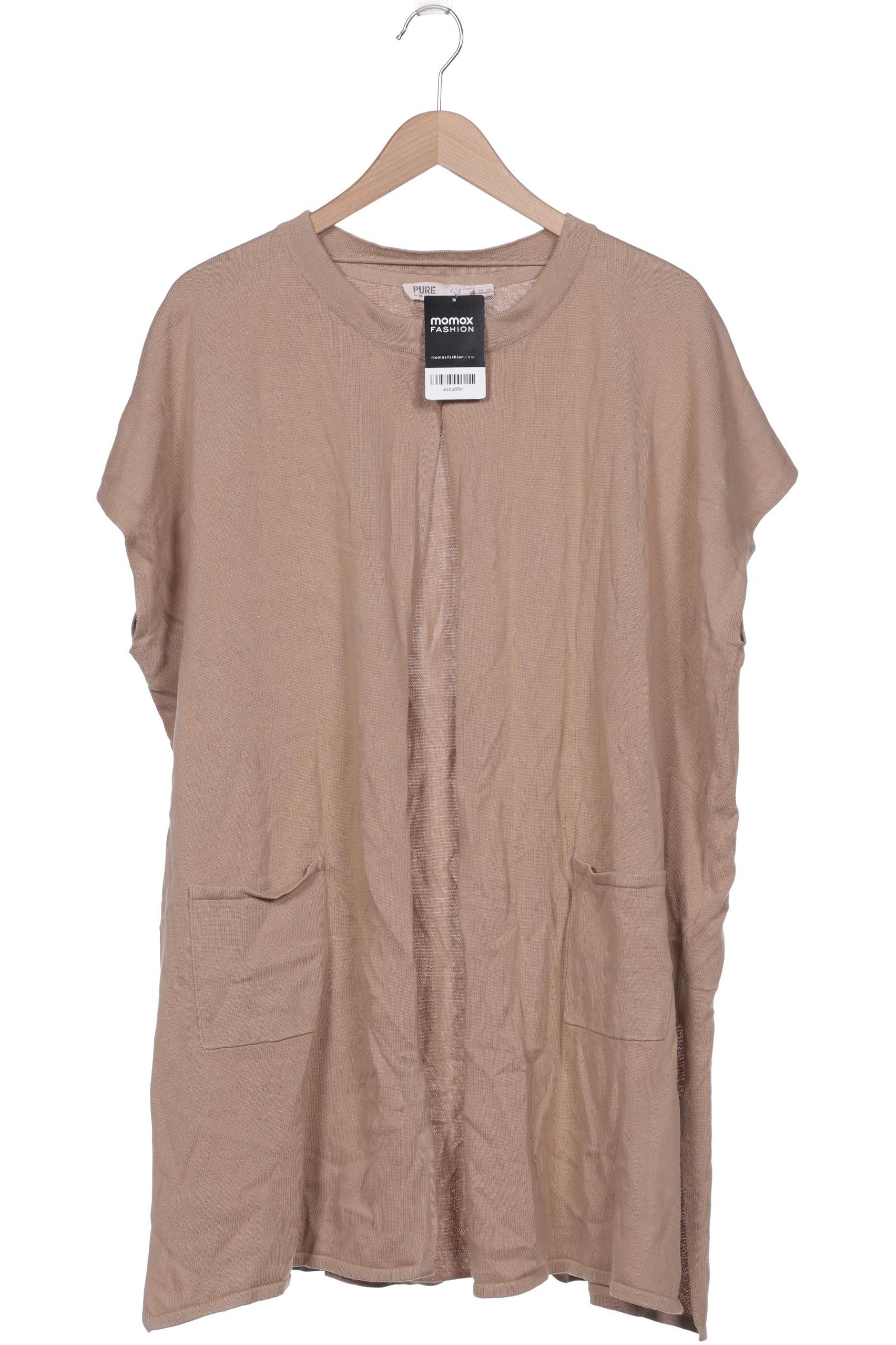 

Pure by Ulla Popken Damen Strickjacke, beige, Gr. 50