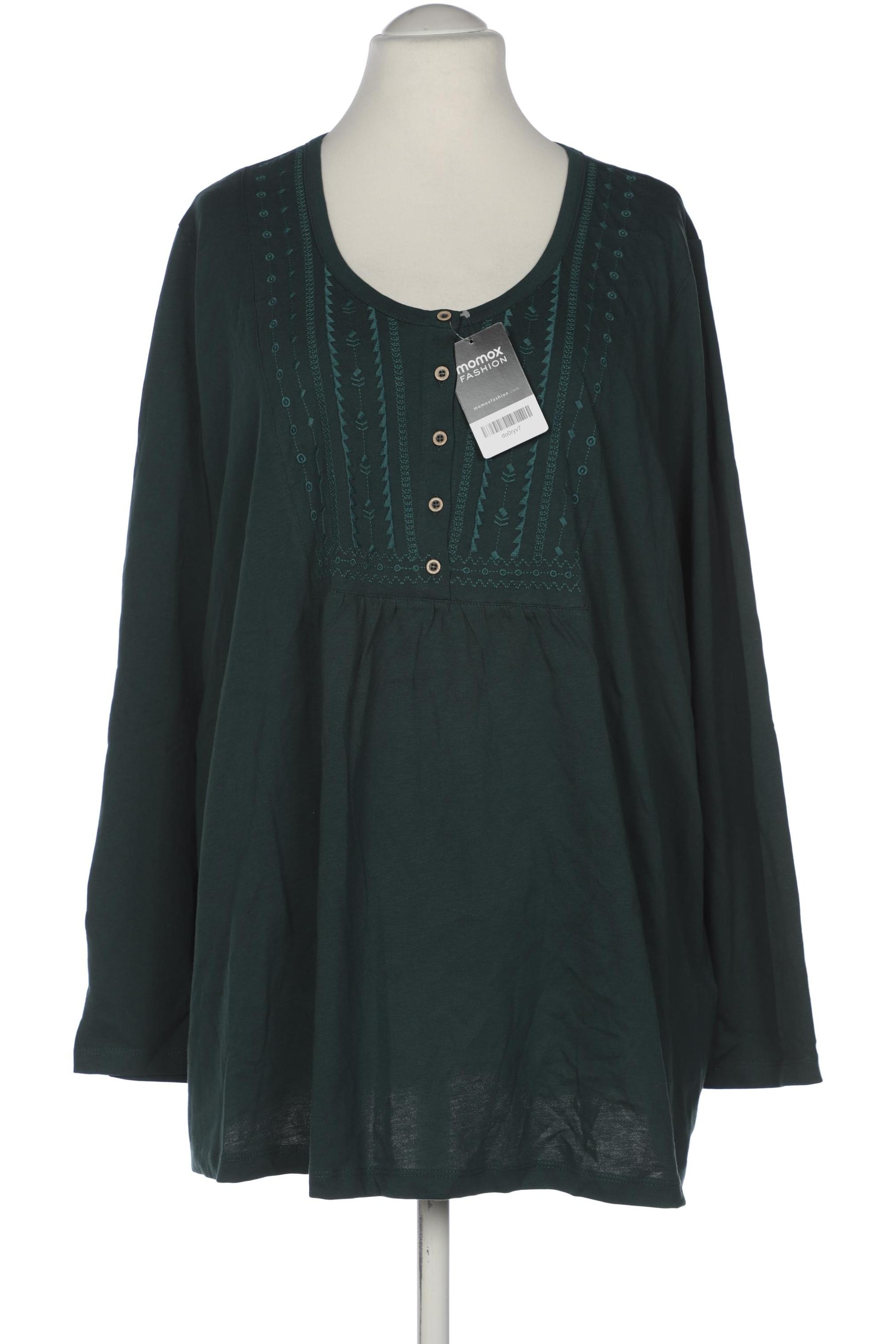 

Pure by Ulla Popken Damen Langarmshirt, grün, Gr. 52