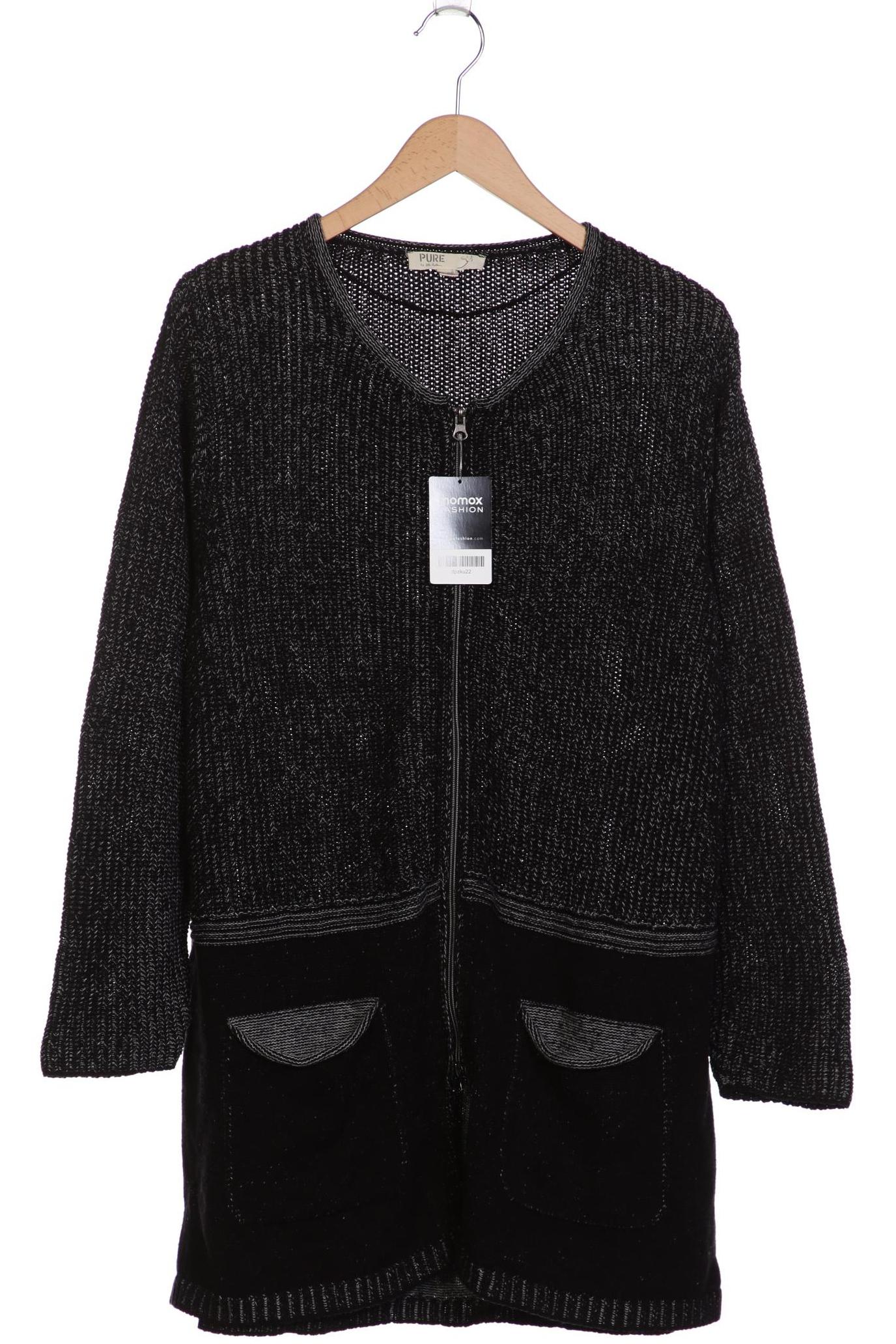 

Pure by Ulla Popken Damen Strickjacke, schwarz, Gr. 42