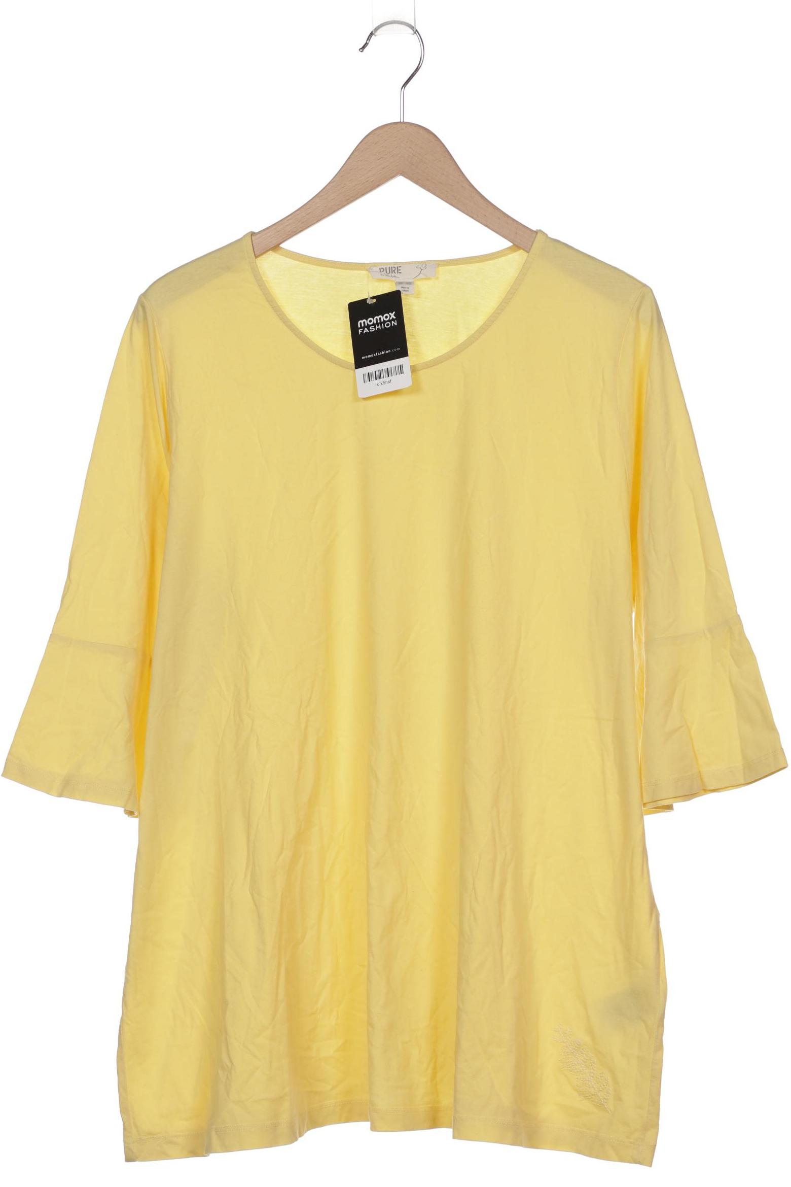 

Pure by Ulla Popken Damen Langarmshirt, gelb, Gr. 50
