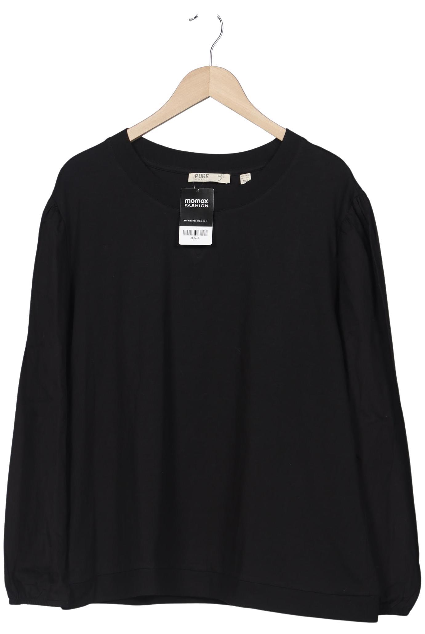 

Pure by Ulla Popken Damen Langarmshirt, schwarz, Gr. 46
