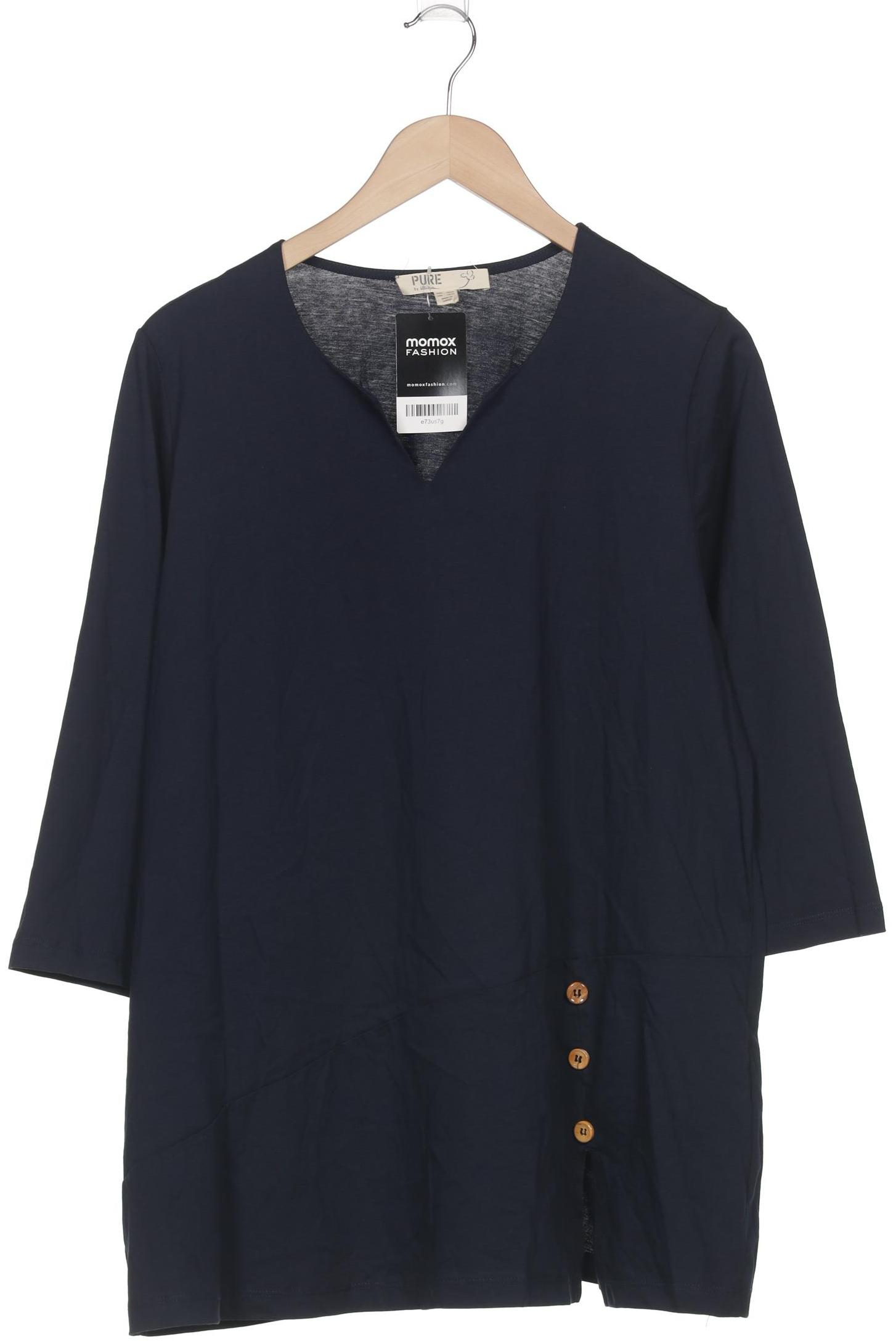

Pure by Ulla Popken Damen Langarmshirt, marineblau, Gr. 42