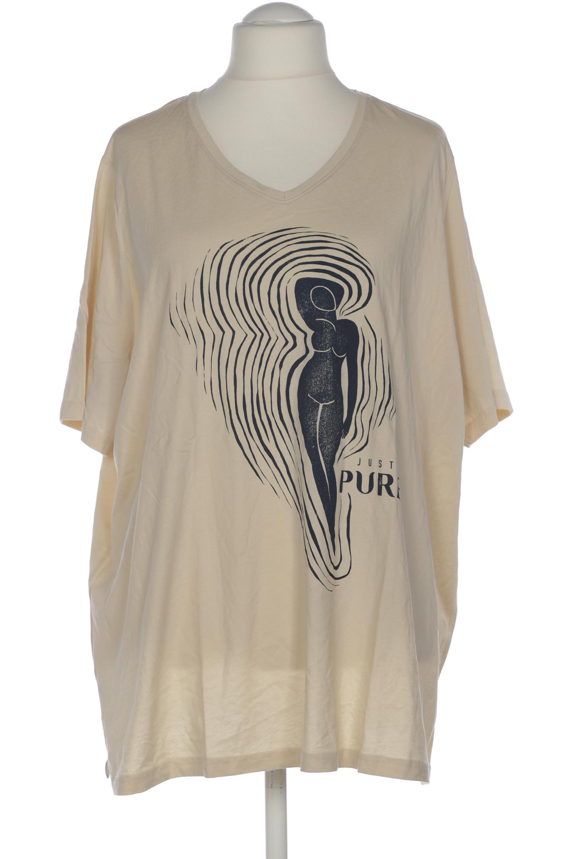 

Pure by Ulla Popken Damen T-Shirt, cremeweiß, Gr. 54