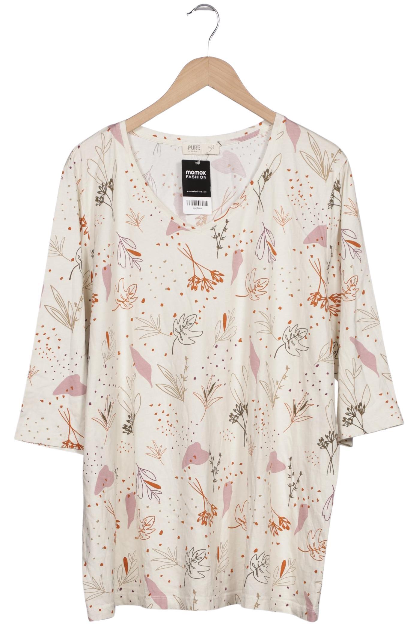 

Pure by Ulla Popken Damen Langarmshirt, cremeweiß, Gr. 48