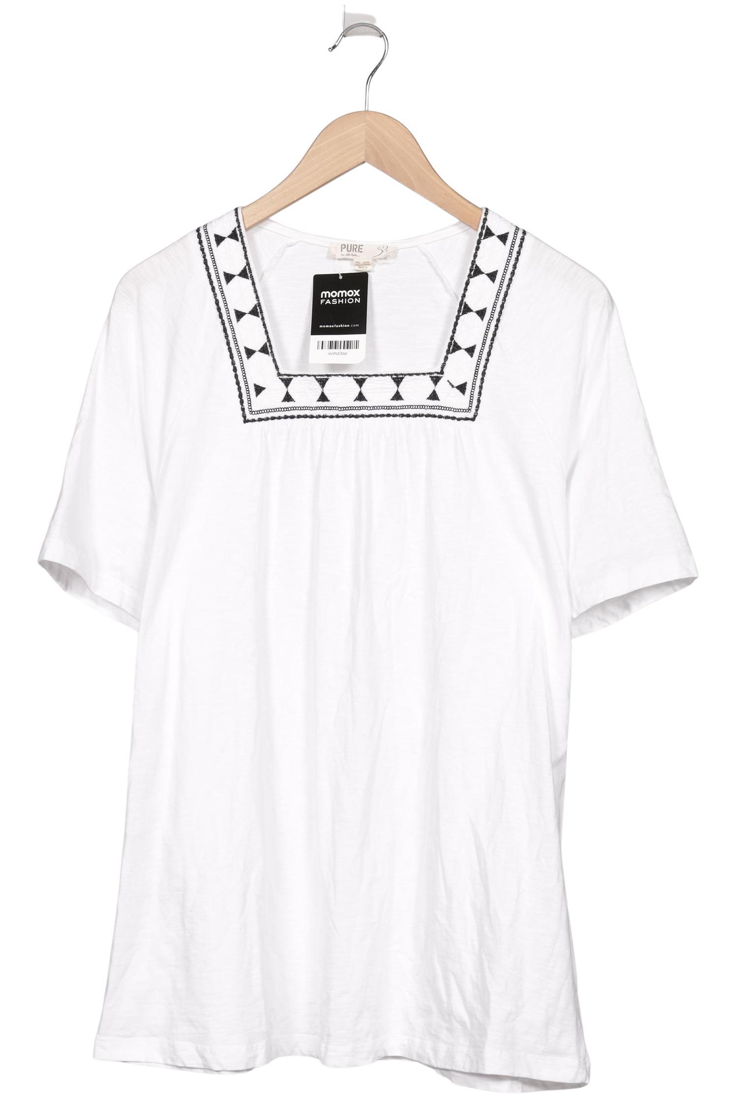 

Pure by Ulla Popken Damen T-Shirt, weiß, Gr. 46