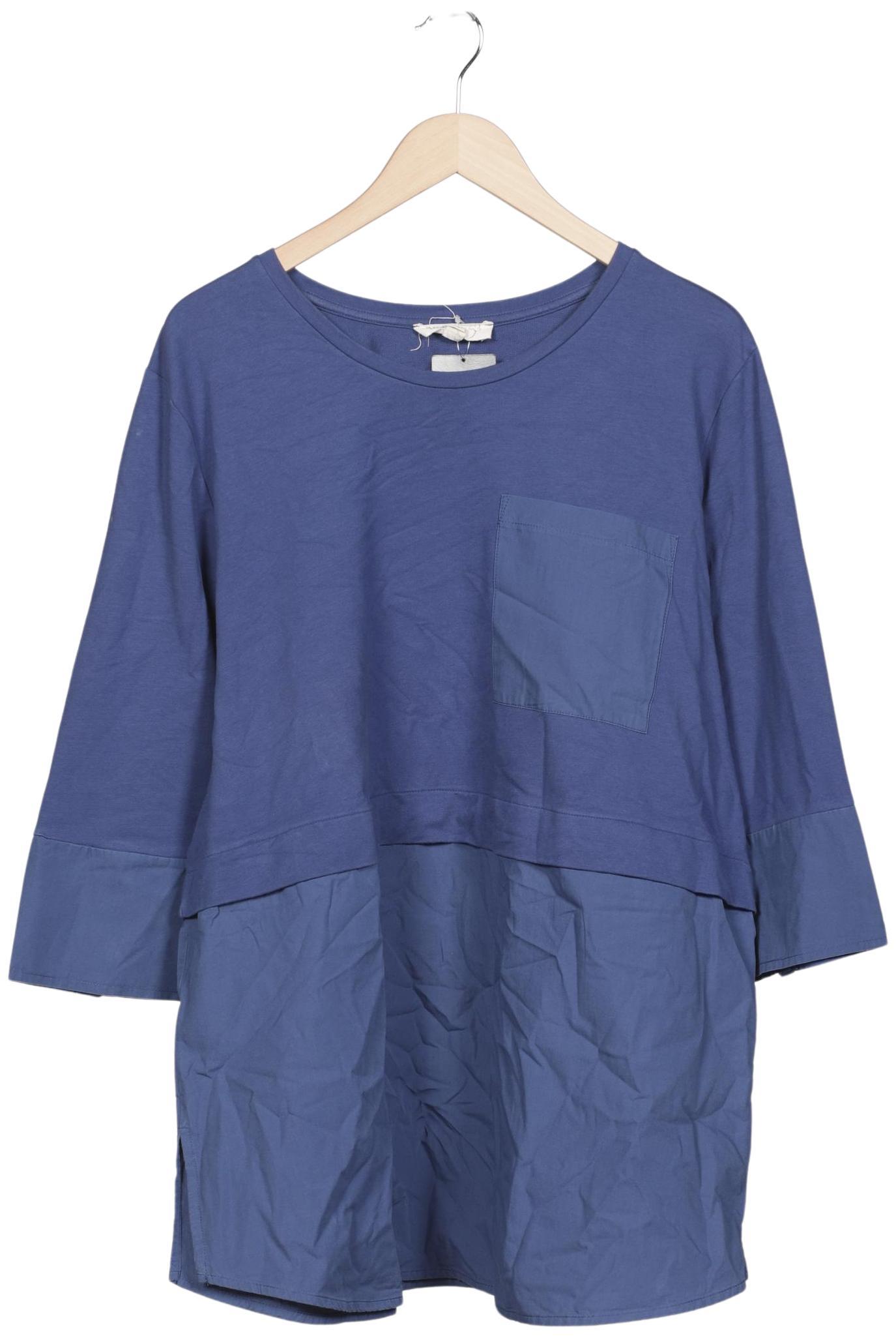 

Pure by Ulla Popken Damen Langarmshirt, blau, Gr. 52