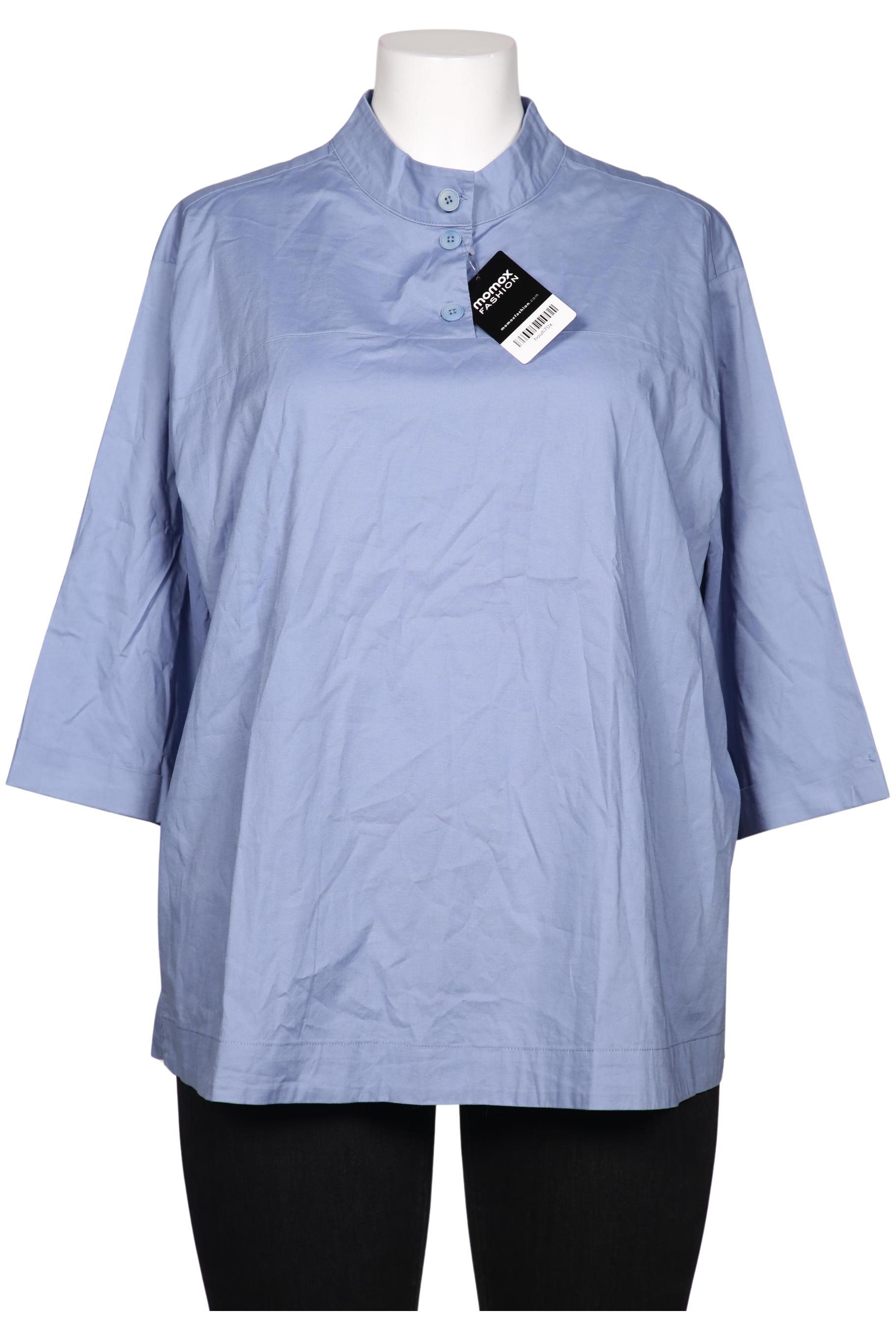 

Pure by Ulla Popken Damen Bluse, hellblau, Gr. 46