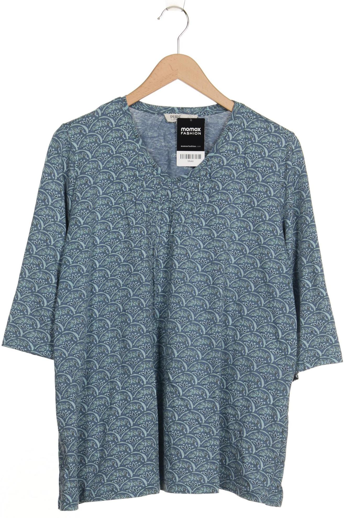 

Pure by Ulla Popken Damen Langarmshirt, blau, Gr. 44