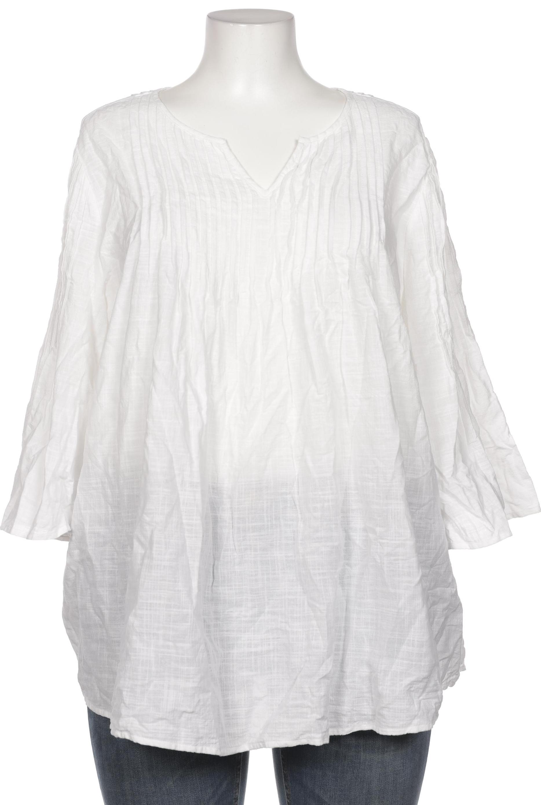 

Pure by Ulla Popken Damen Bluse, weiß, Gr. 46